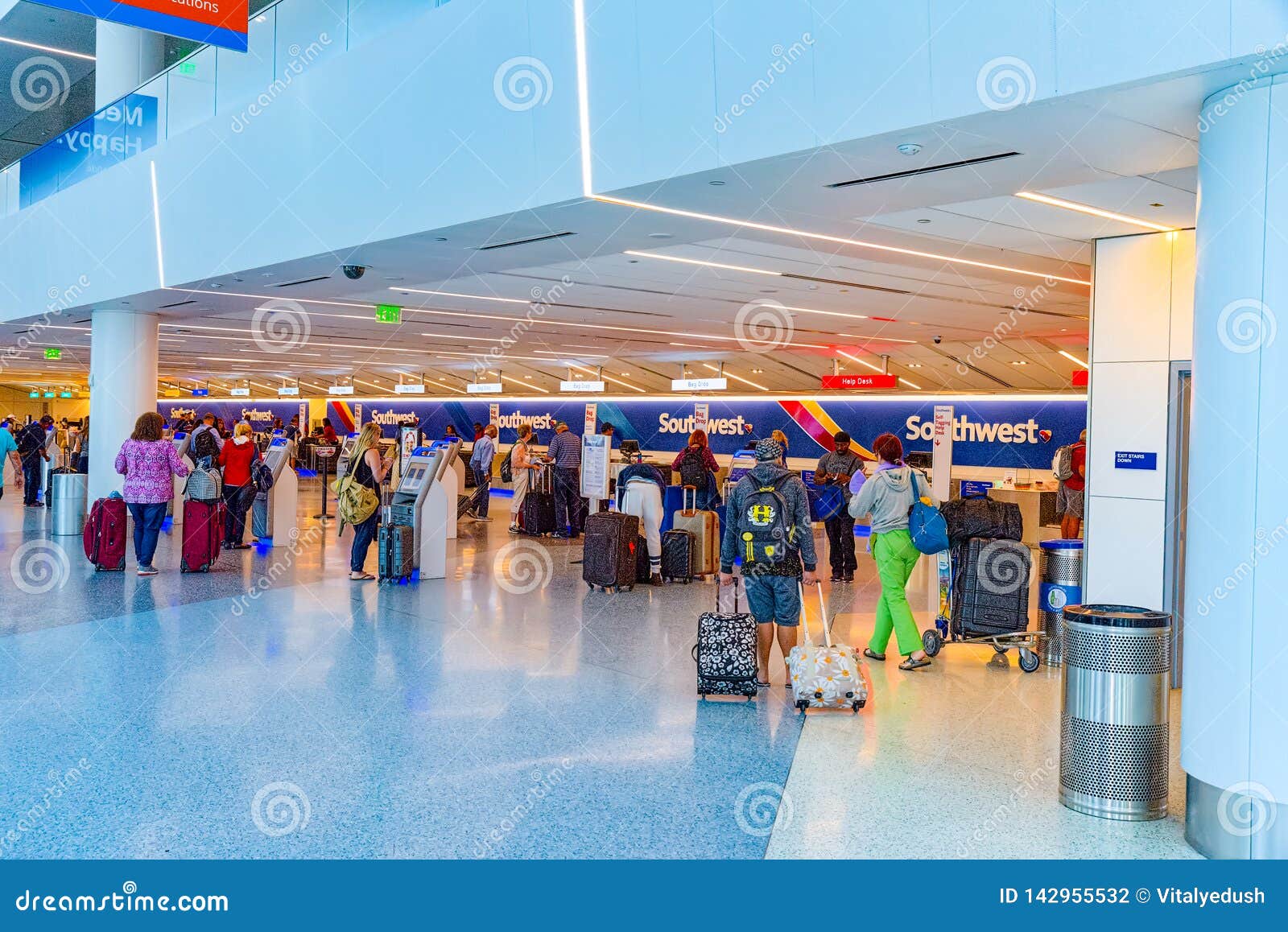 Interior Of Los Angeles Airport Named By Tom Bradley