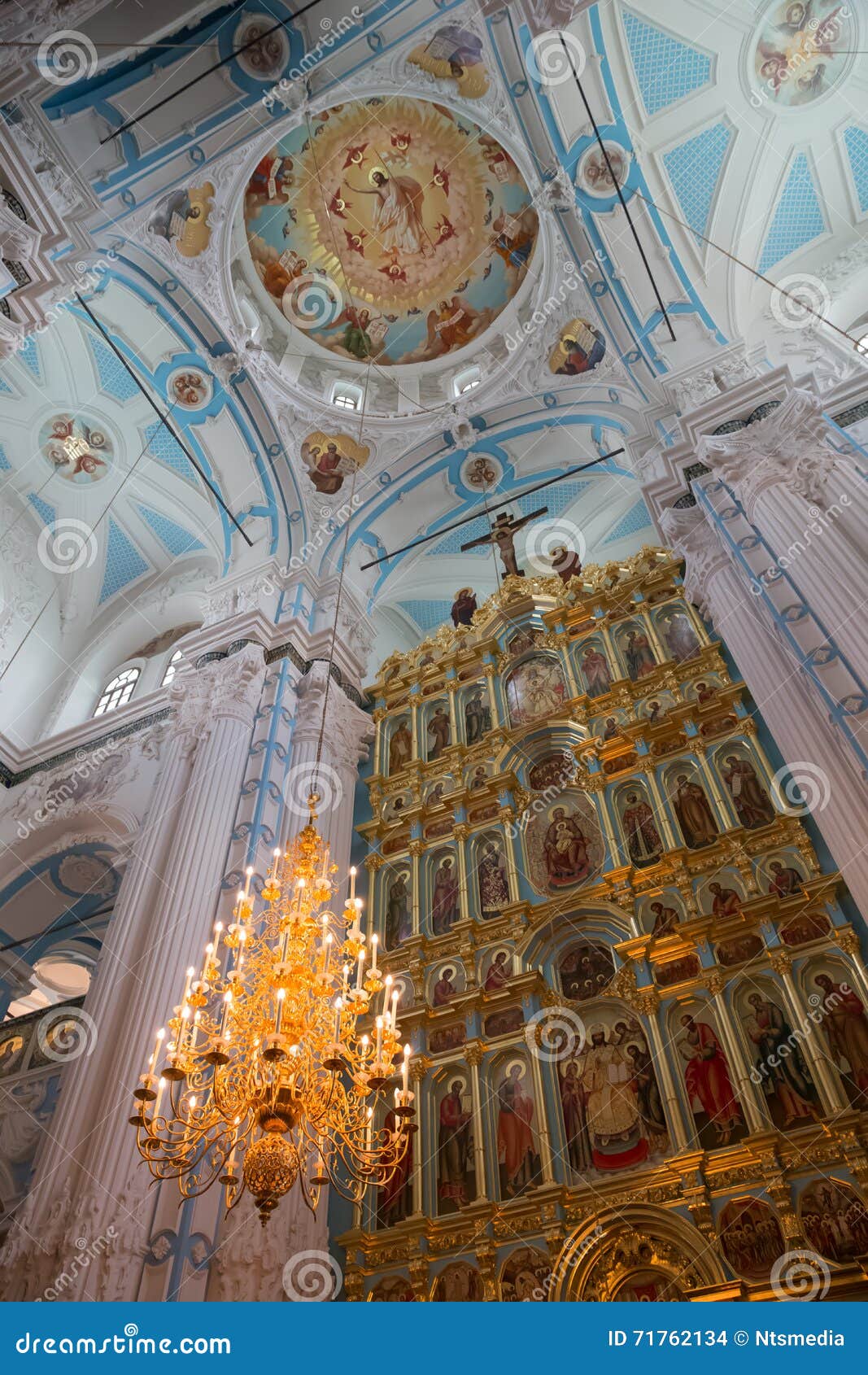 The Interior of the Main Temple of the New Jerusalem Monastery