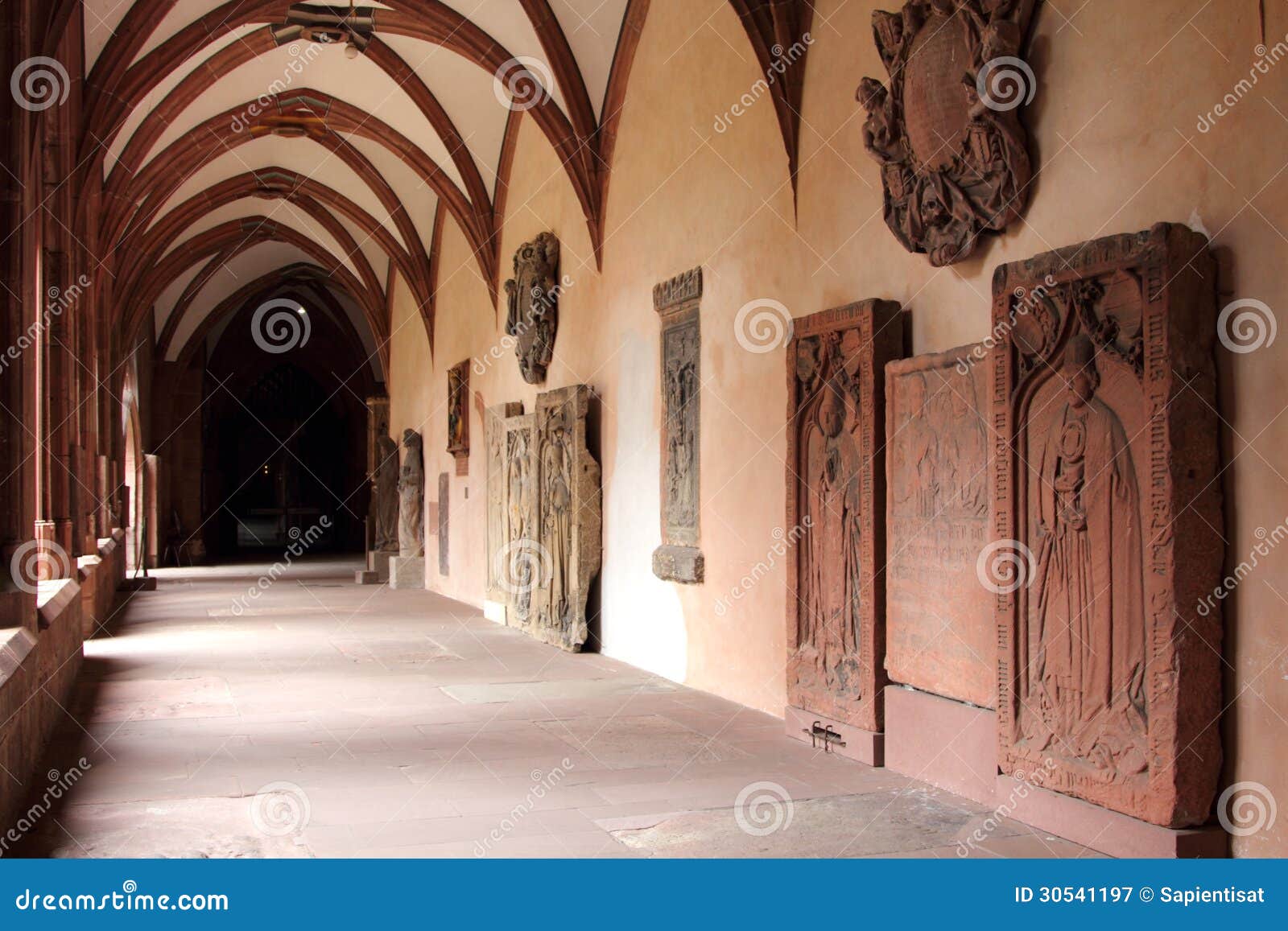 Interior of Mainz Cathedral Stock Image - Image of architecture