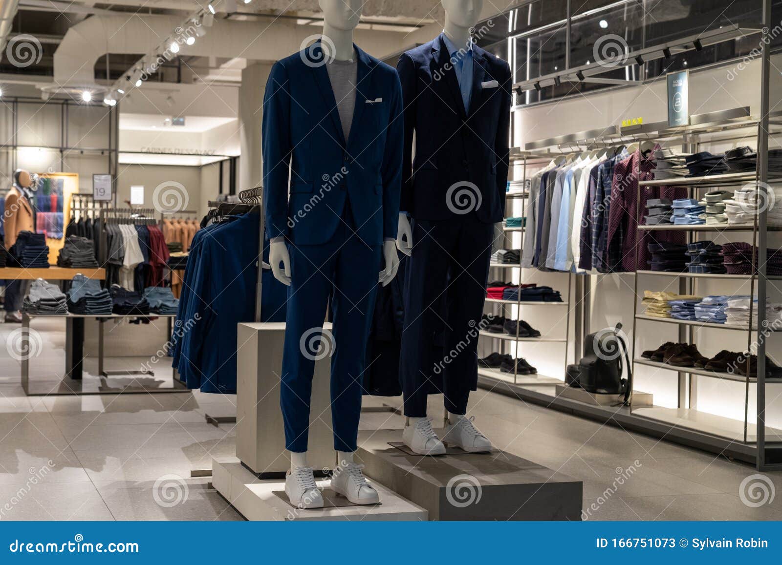 Interior Man Shop Suit in Store Stock Image - Image of commerce ...