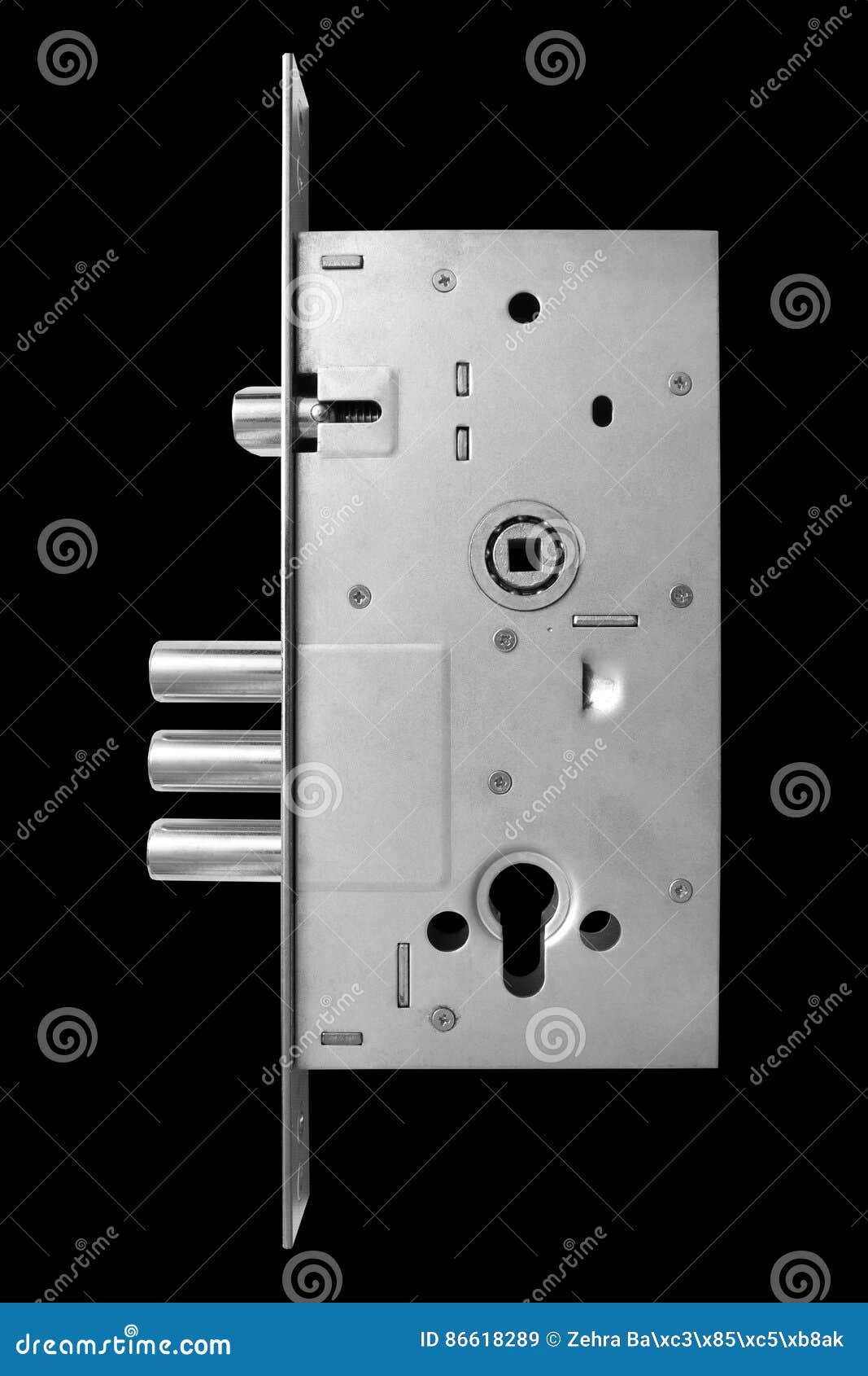 Interior Mechanism of Door Locking Stock Image Image of knob, front