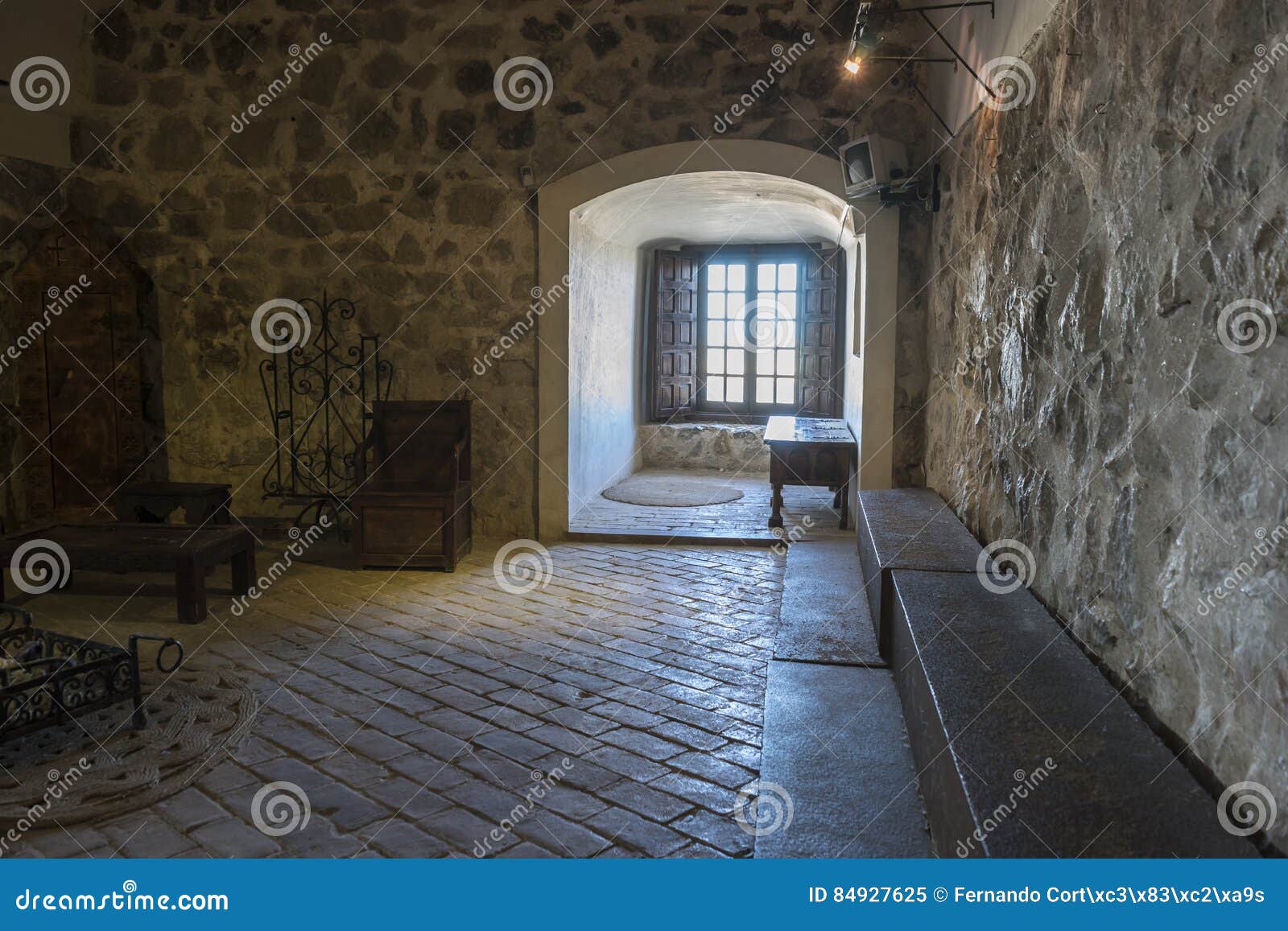 Interior Of The Medieval Castle Of The City Of Consuegra In