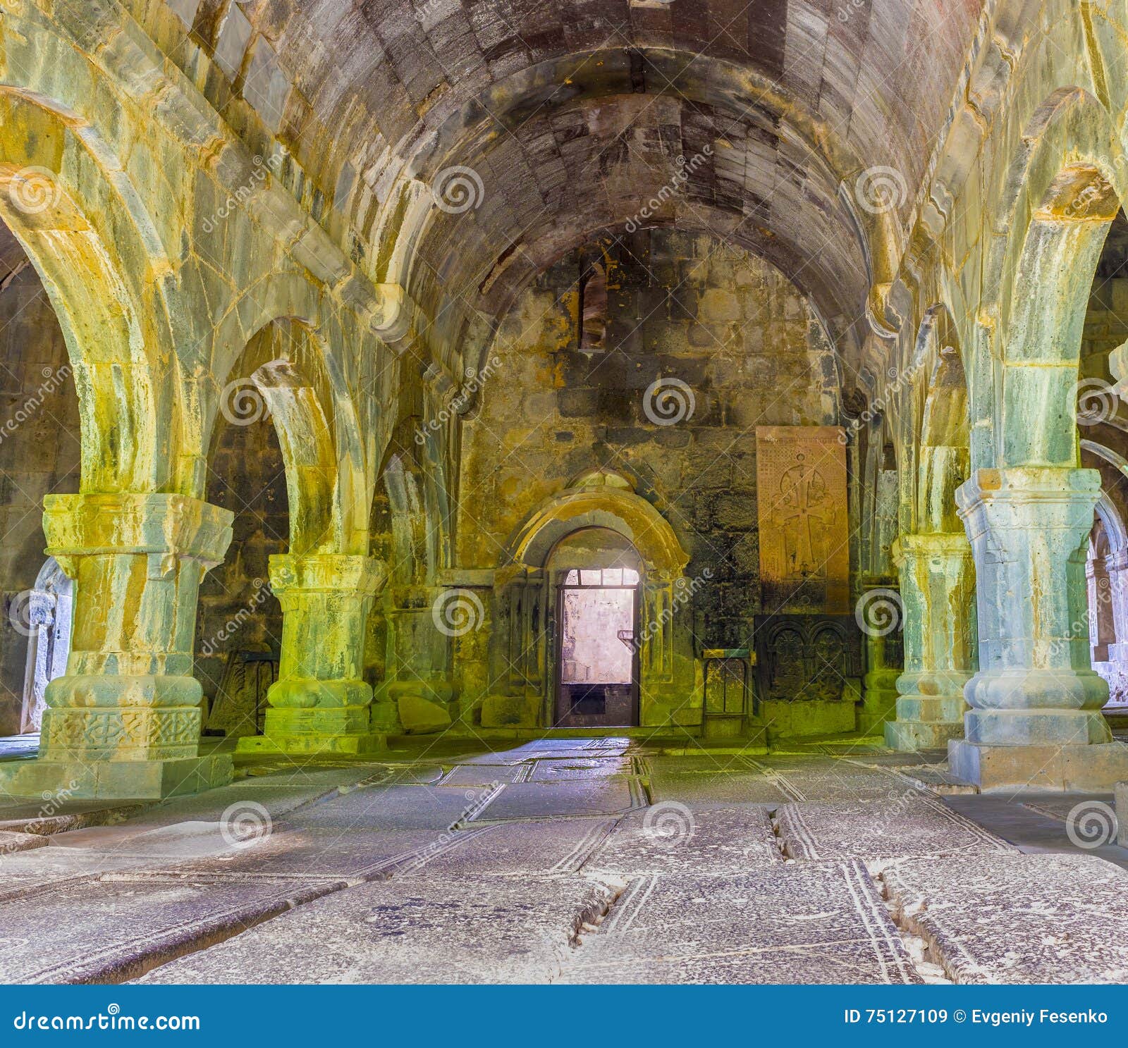The Interior of the Medieval Monastery Editorial Stock Image - Image of