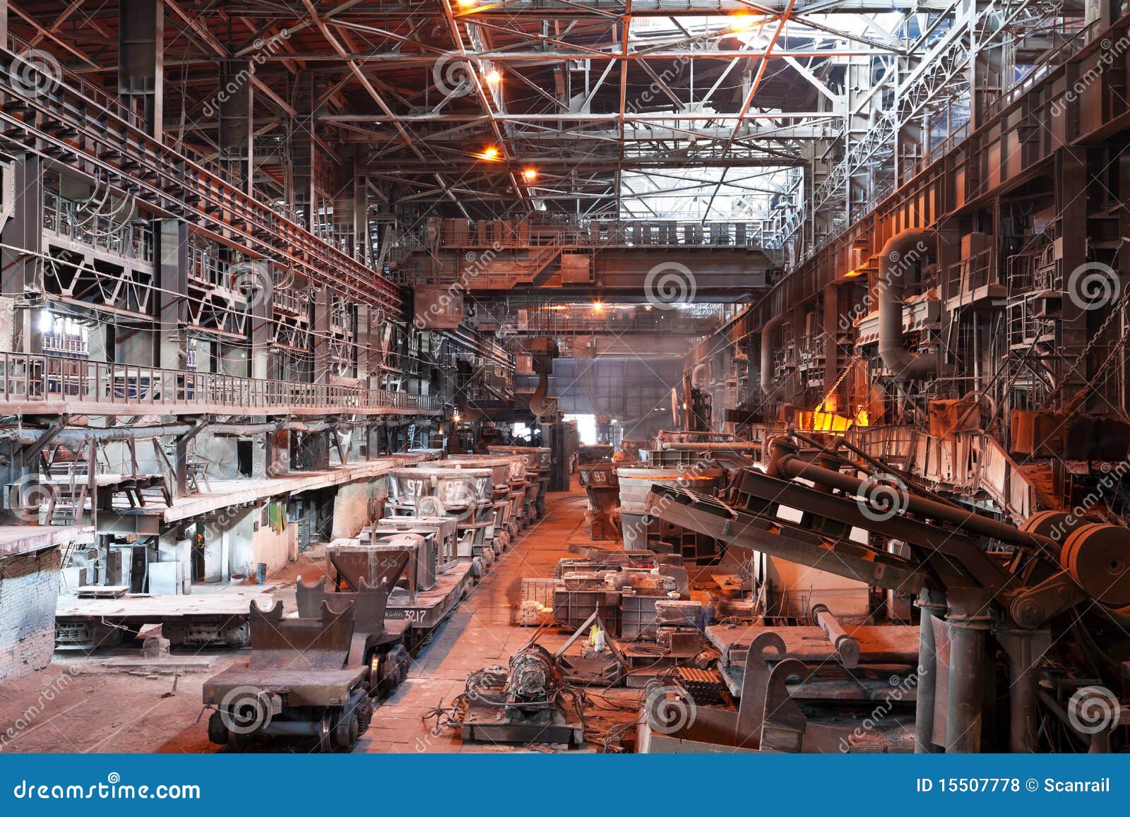 interior of metallurgical plant workshop