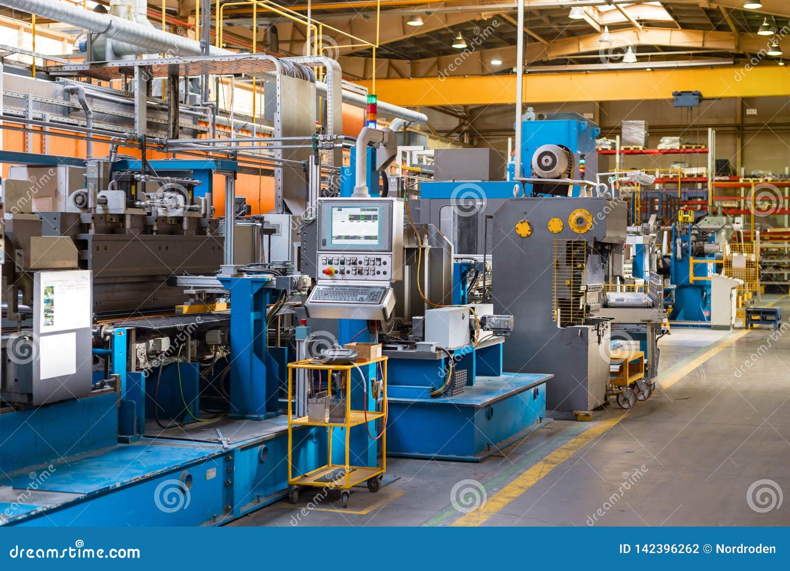 The Interior Of The Metalworking Shop. Modern Industrial Enterprise