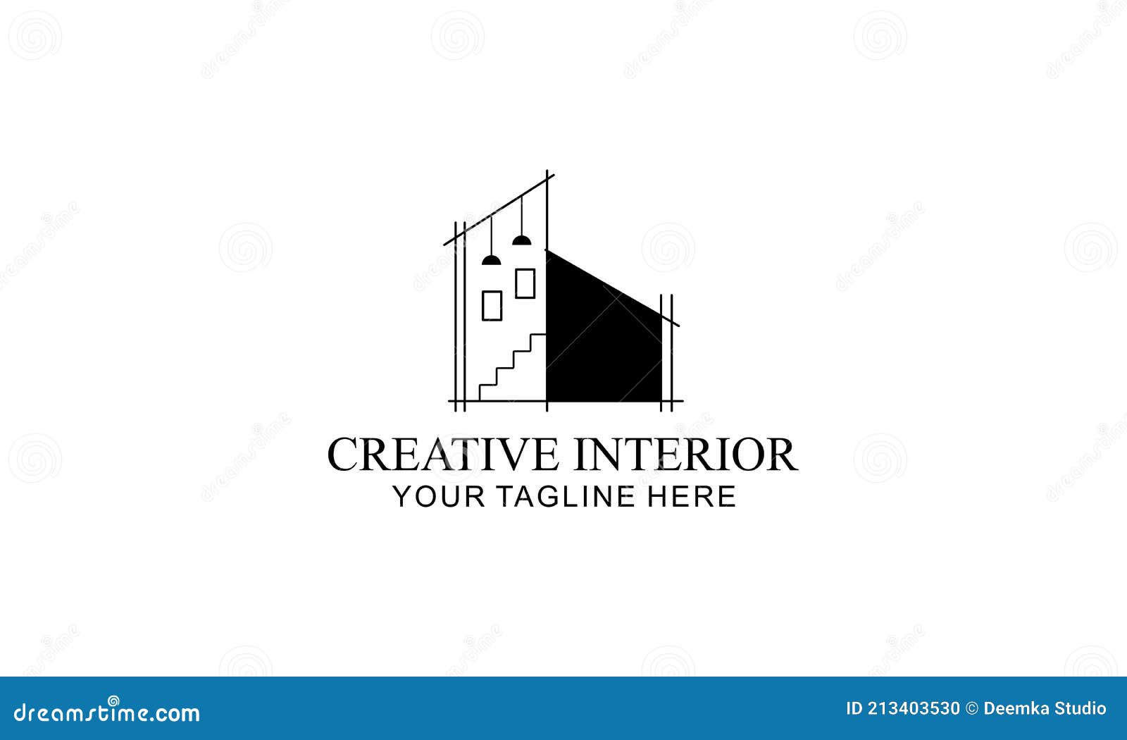 Interior Minimalist Room, Gallery Furniture Logo Design Vector Stock ...