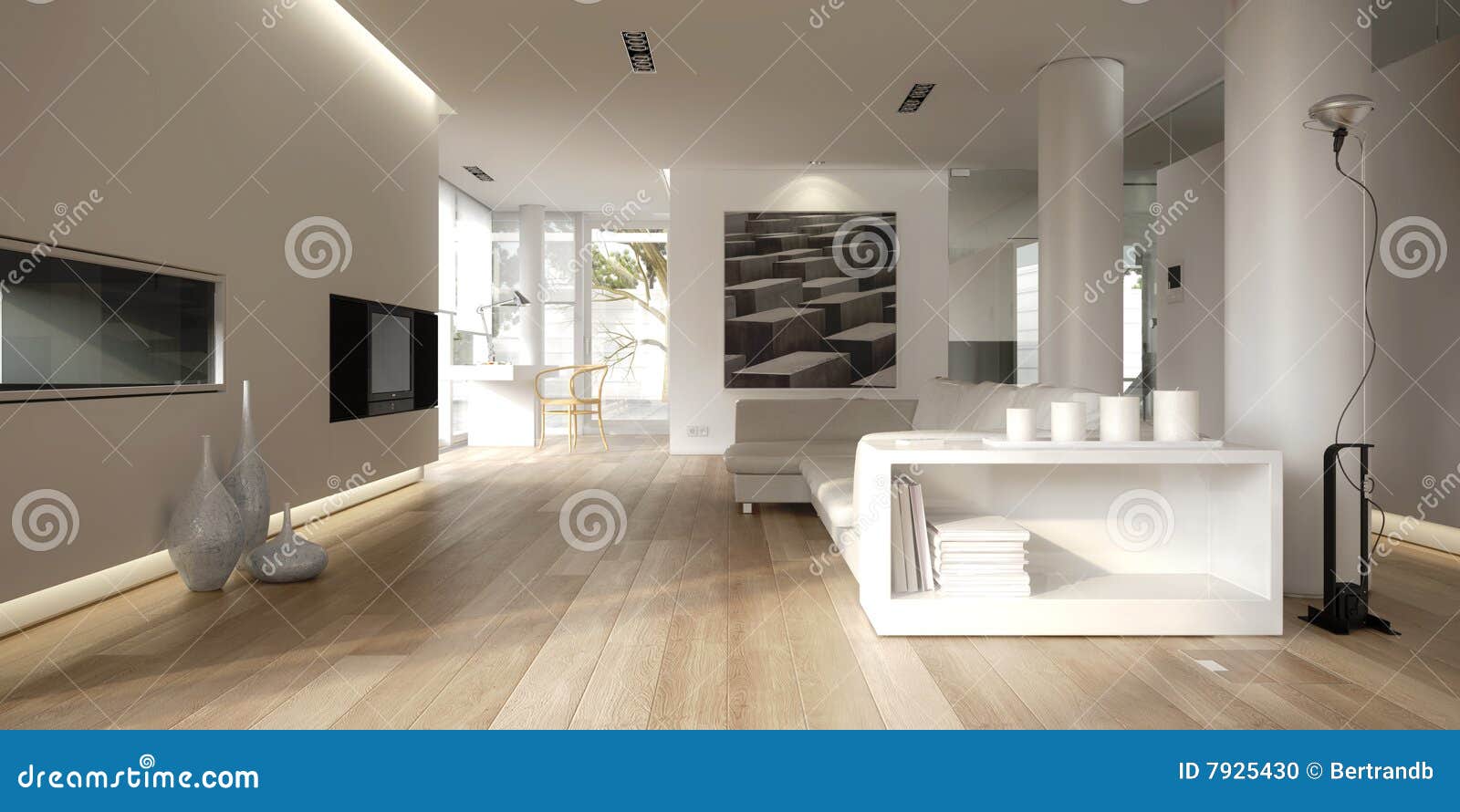 Interior Minimalista Blanco Stock de ilustraci n Interior Minimalista Blanco Stock de ilustraci n