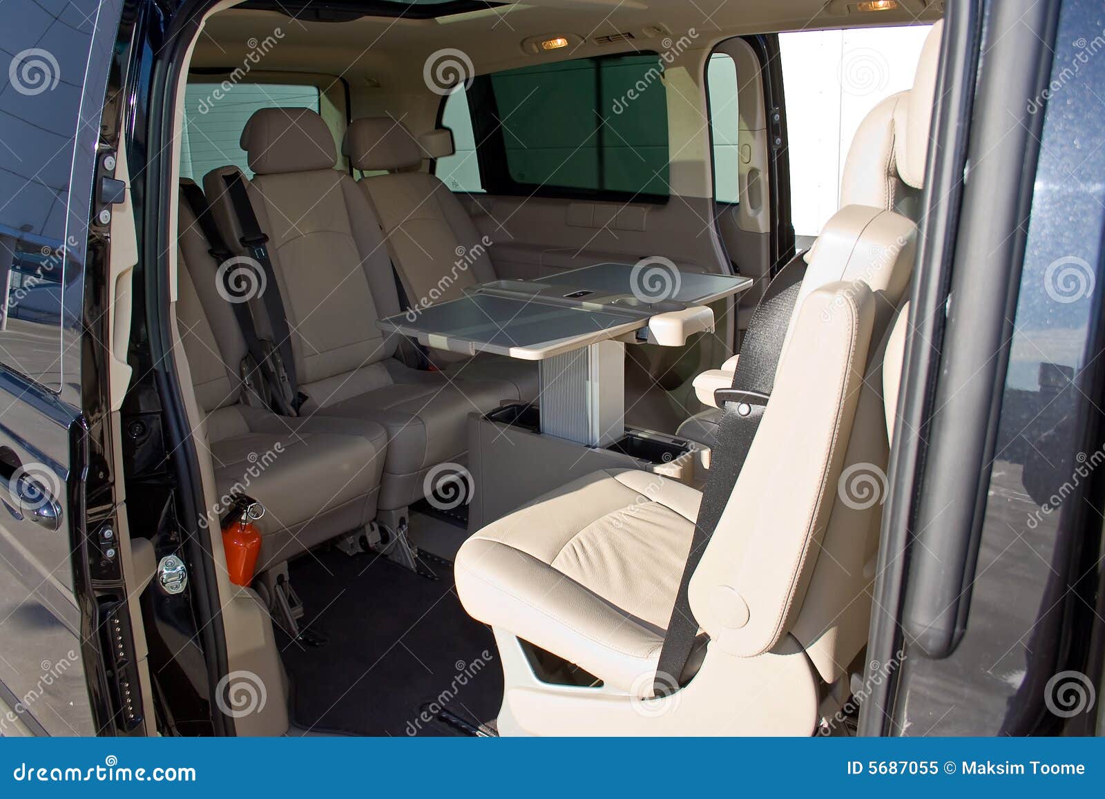 interior of a minivan