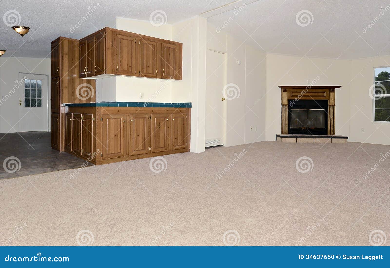 Interior Of Mobile Home Stock Photo Image Of Small