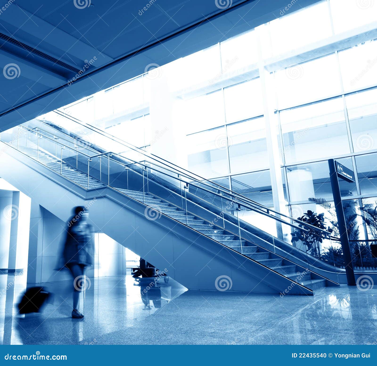Interior Of Modern Building Stock Photo - Image of floors, bank: 22435540