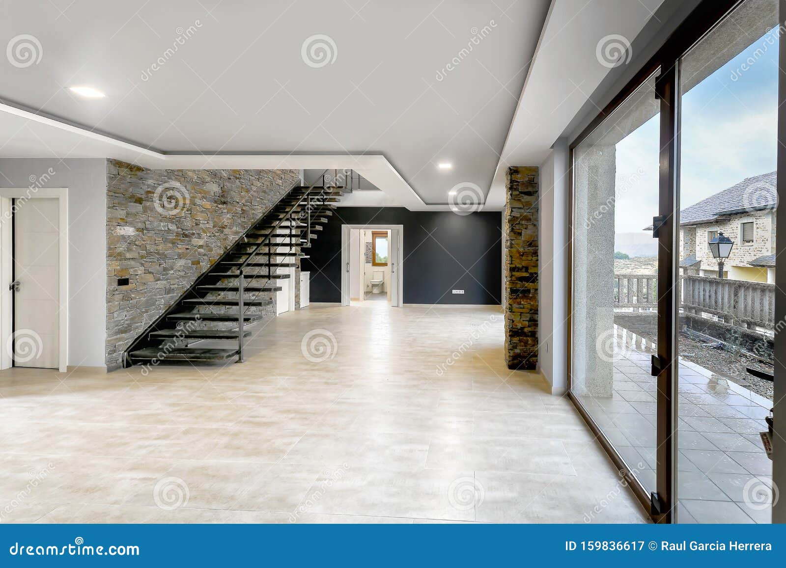 Interior Modern Empty House Beautiful Living Room Without Furniture Stock Image Image Of Design Comfortable