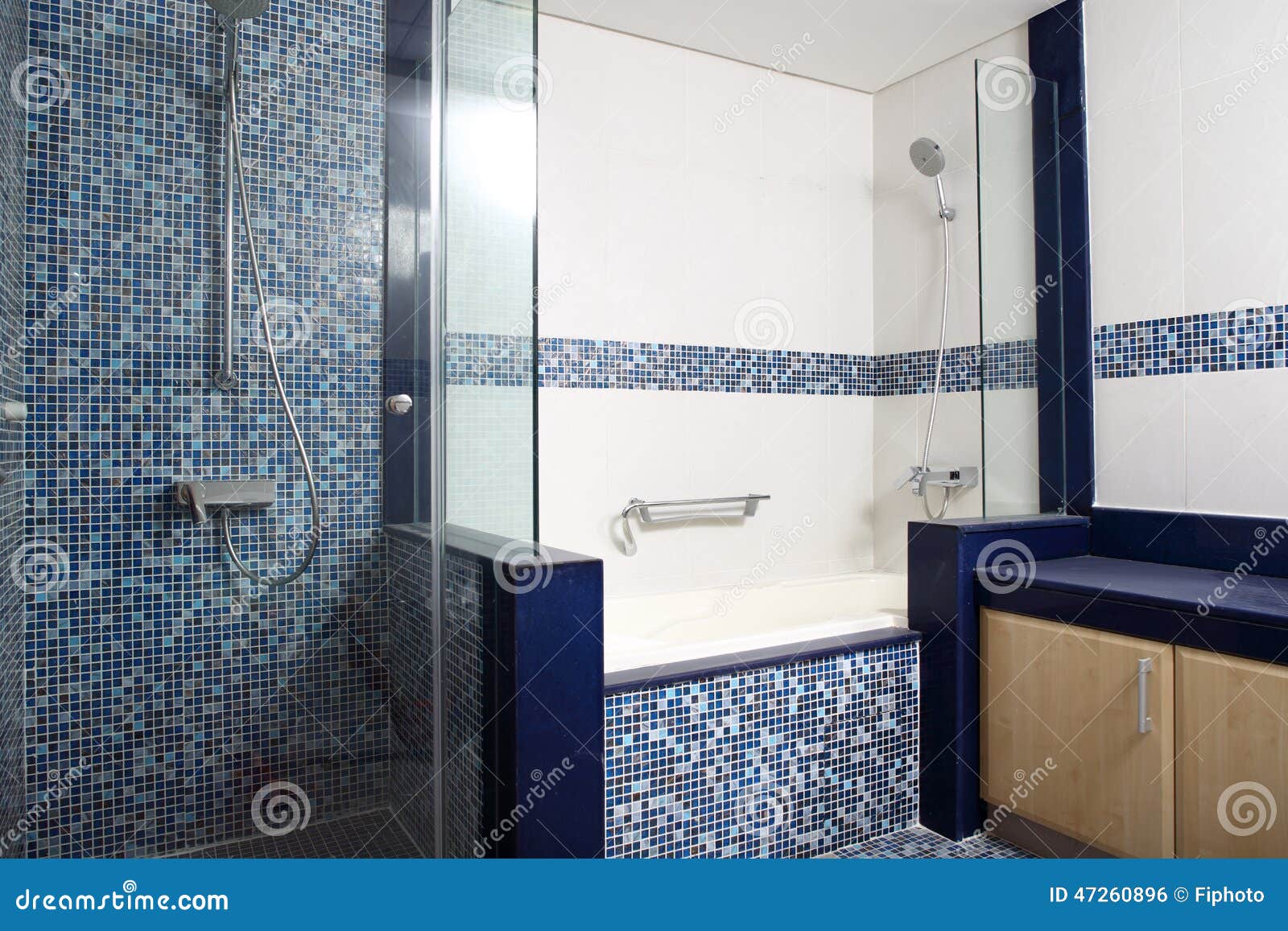Interior of Modern European Shower Stock Photo Image of background