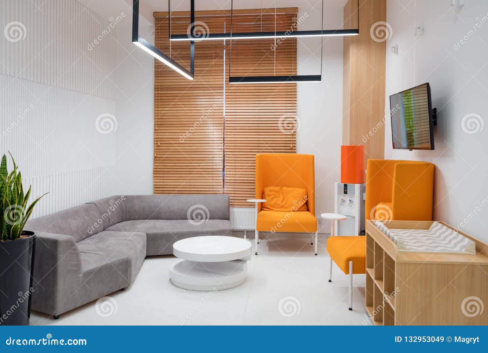 Interior Of A Modern Hospital Waiting Room Clinical With