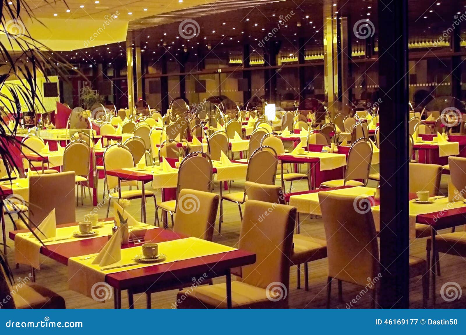 Interior of a Modern Hotel Restaurants Stock Image - Image of hotel ...