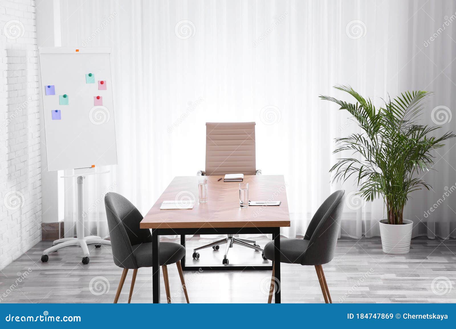 Interior of Office with Table and Chairs Stock Image Image of comfort