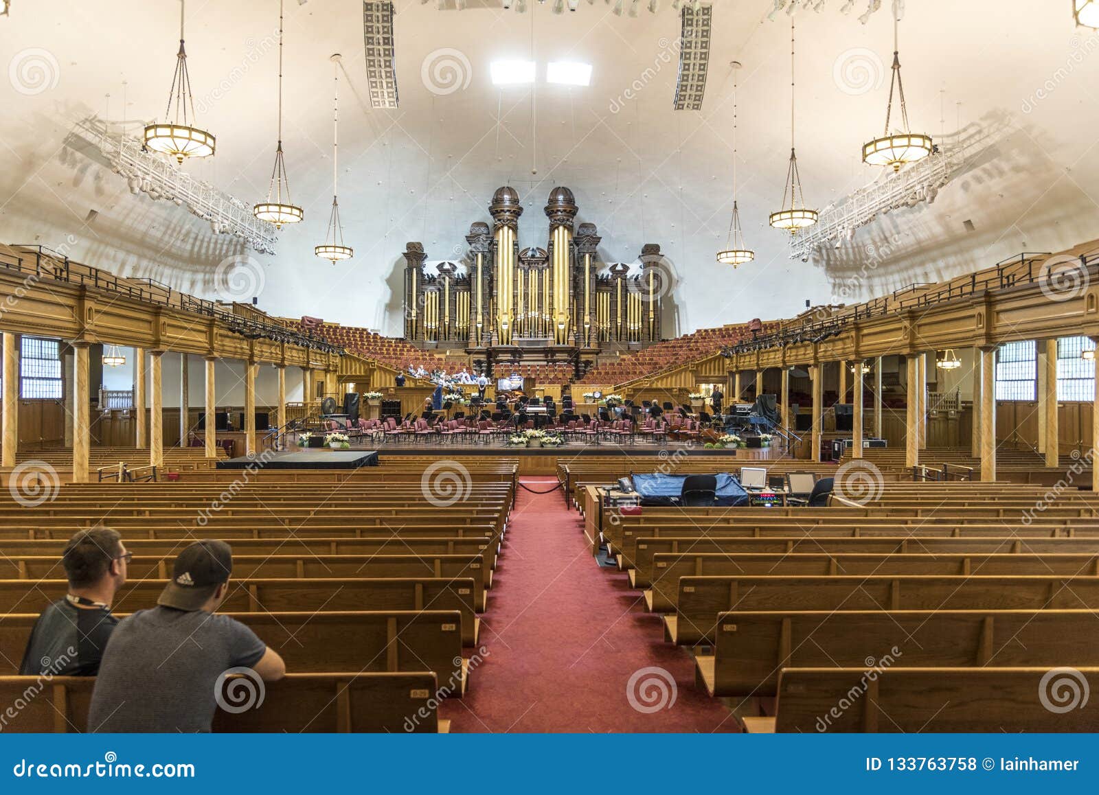 Interior Mormon Tabernacle Temple Salt Lake City Editorial