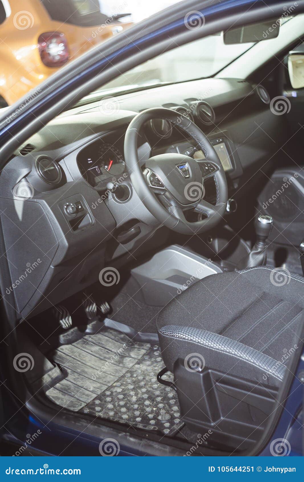 Interior Of The New Dacia Duster Off Road Car Seen In Iasi