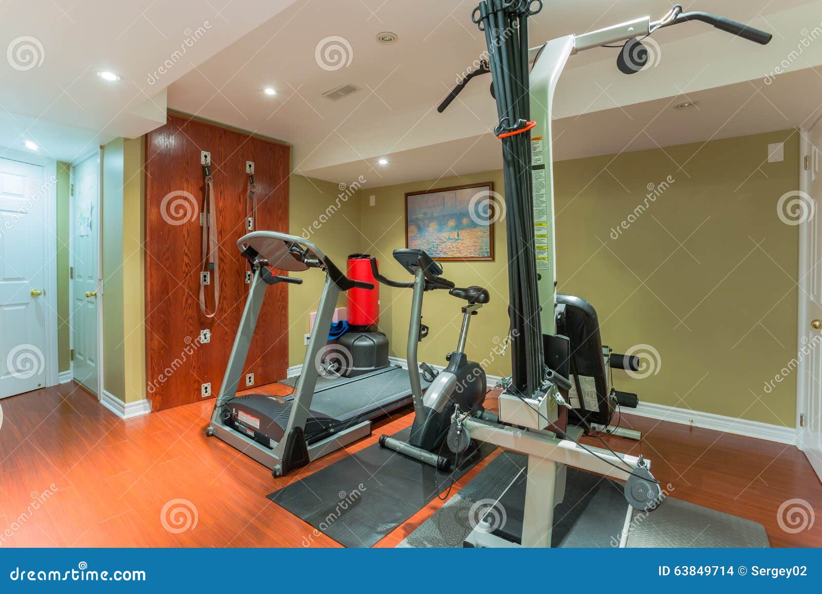 Interior of New Gym with Equipment Stock Photo Image of gymnasium