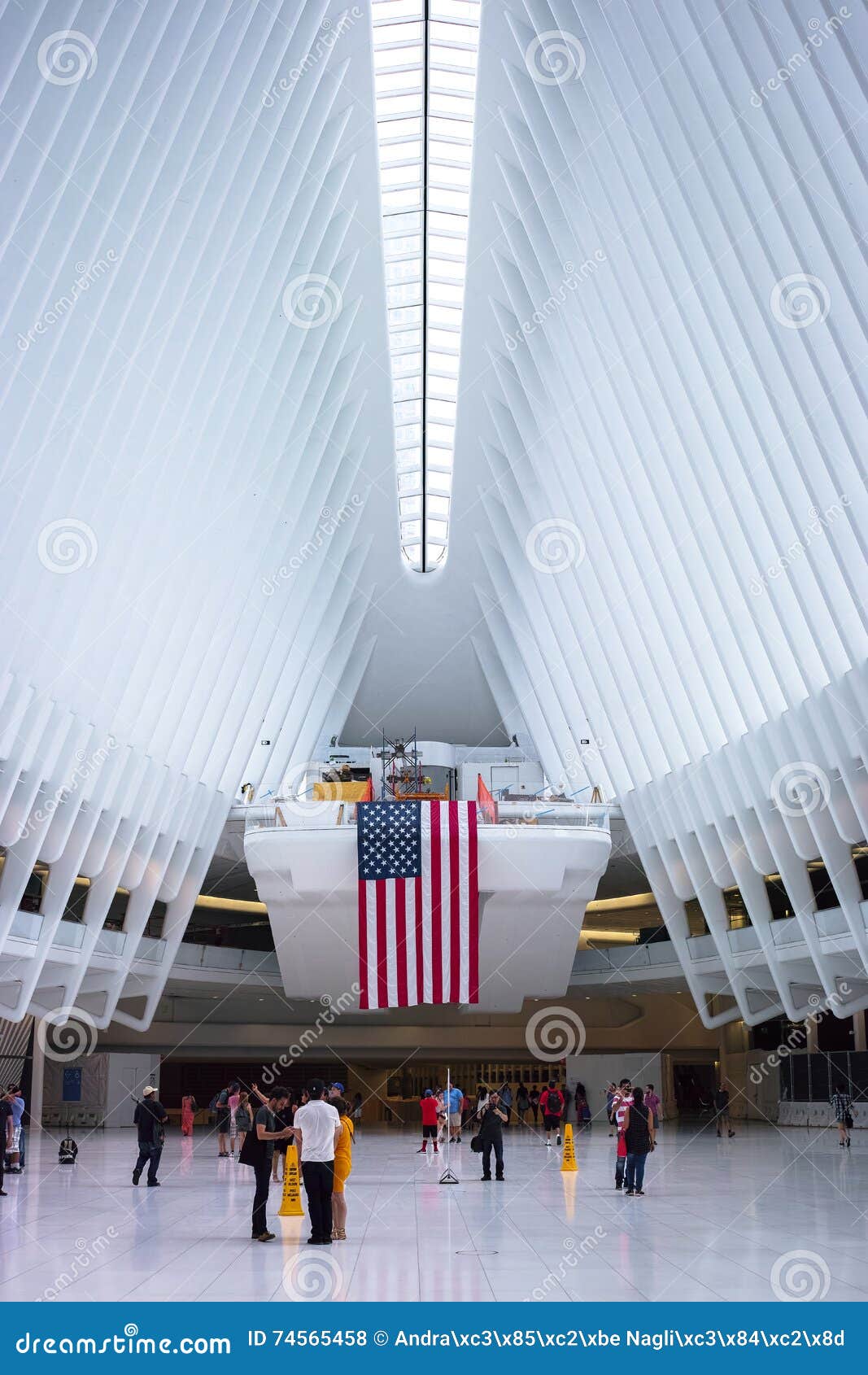 Interior Of The New Oculus World Trade Center Path Station
