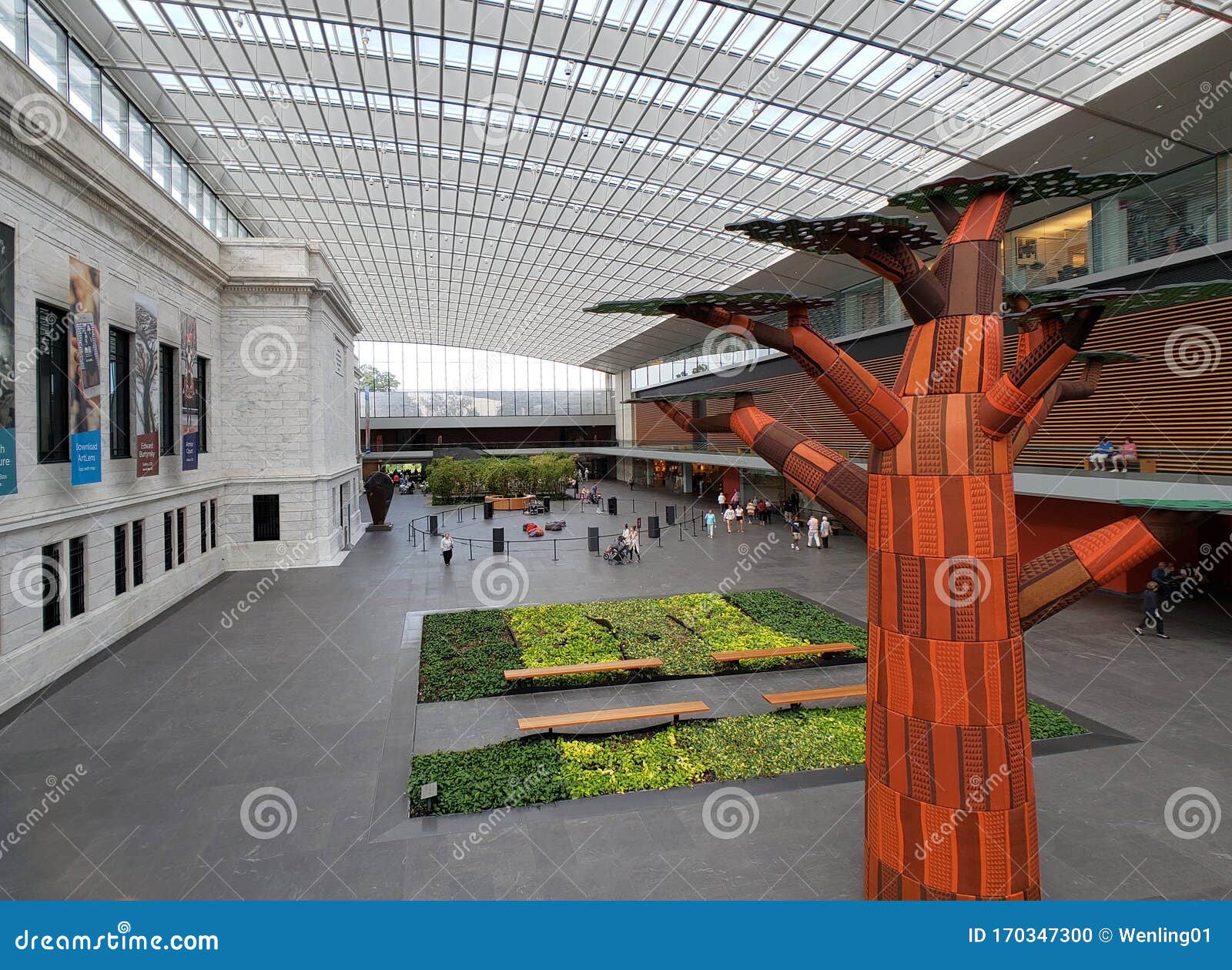 Interior Museum of Art in City Cleveland OH Editorial Image Image of