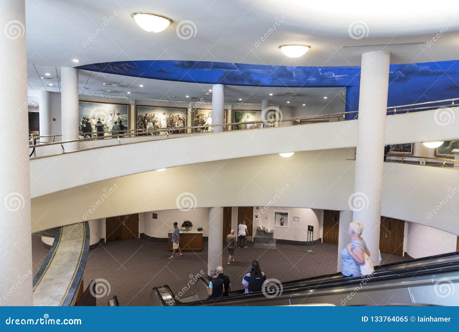 Interior North Visitors Center Mormon Temple Salt Lake City