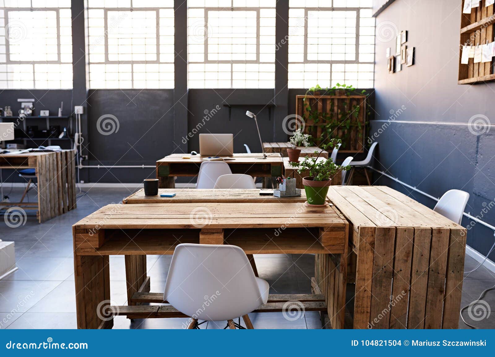 Interior of Office Equipment in a Modern Work Environment Stock Photo