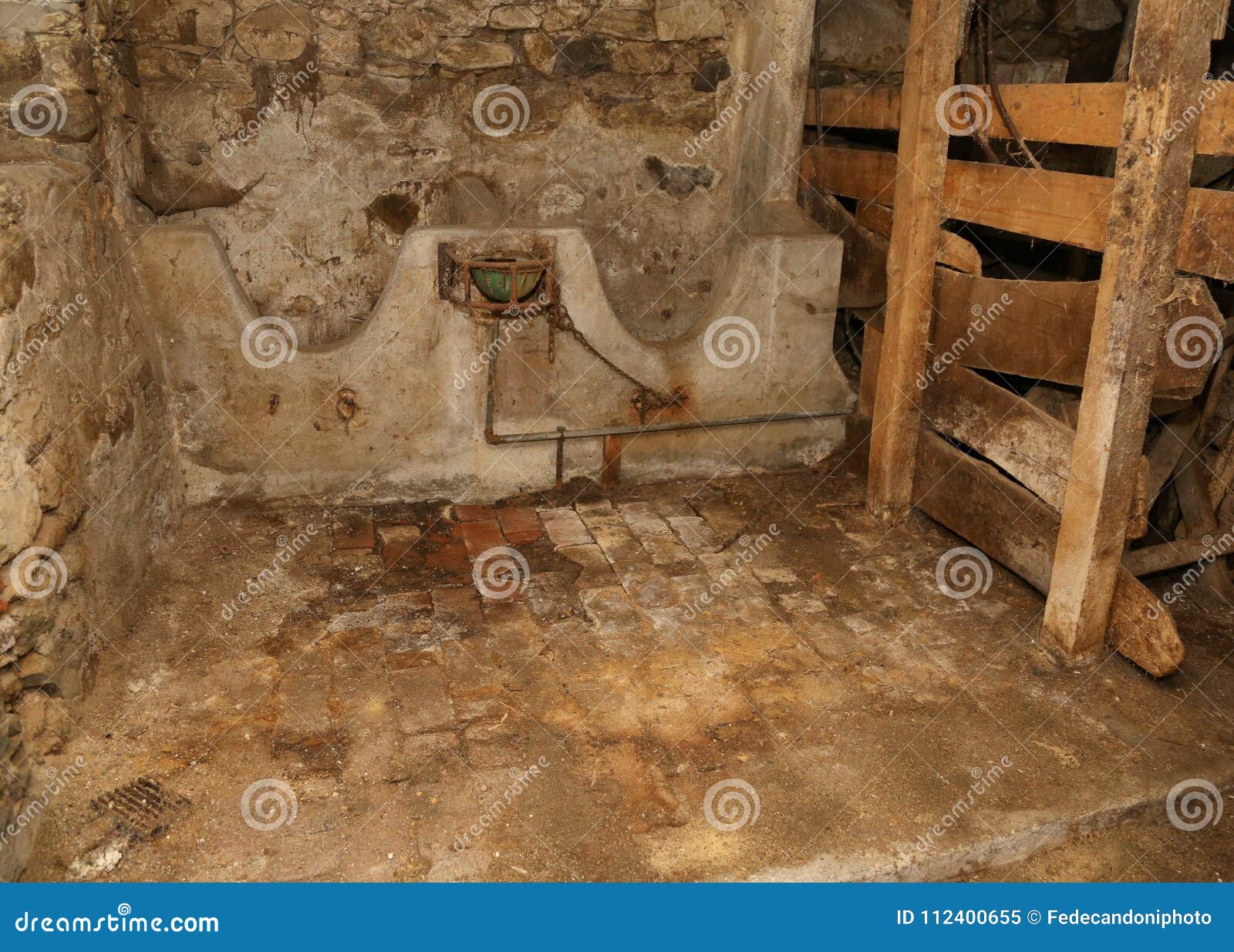 Barn with an Abandoned Marble Manger Stock Image Image of manger