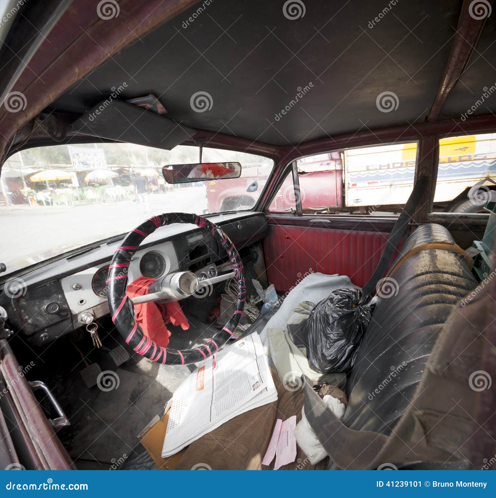 Interior of an Old Car, Peru Editorial Photo Image of dashboard