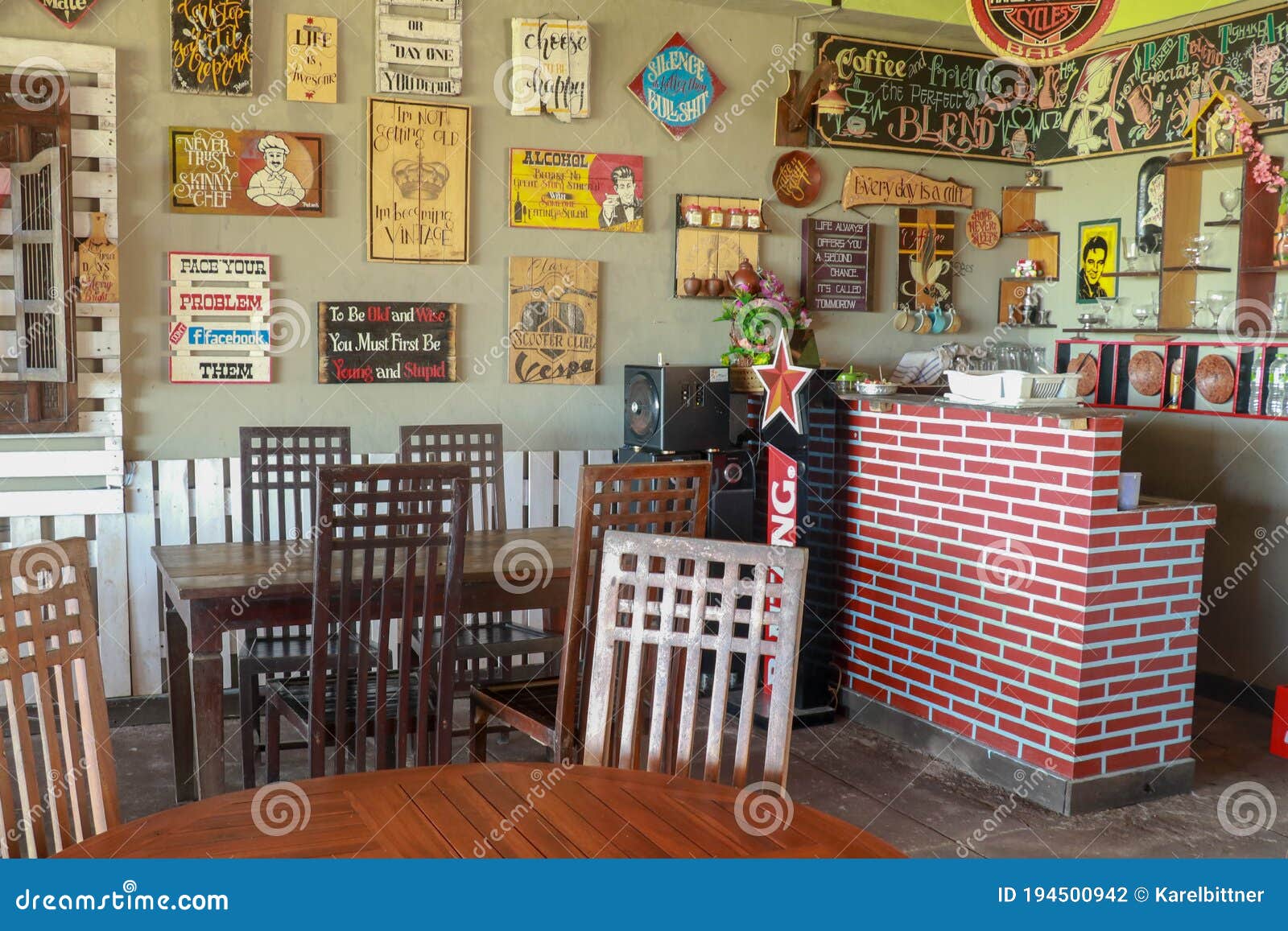 Interior of an Old Tavern, Traditional Style, Souvenirs and Old Wooden