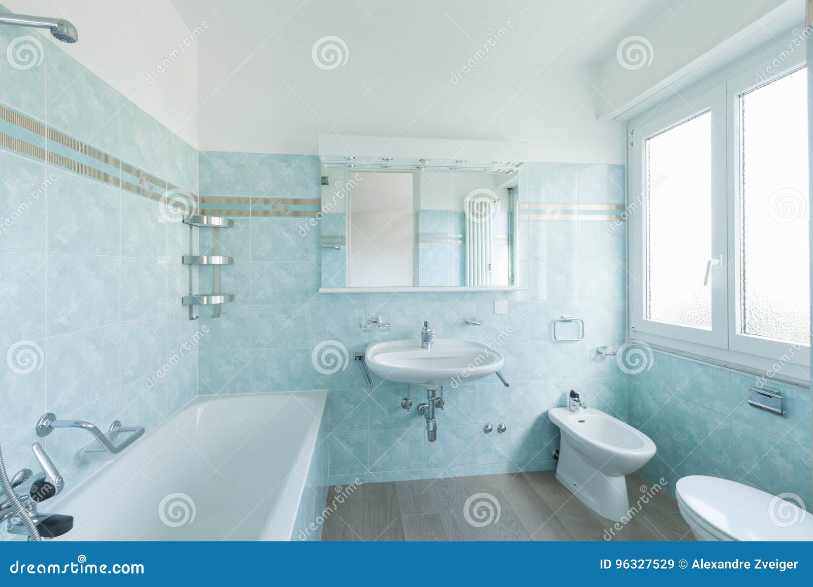 Vintage blue bathroom stock image. Image of tube, architecture - 96327529