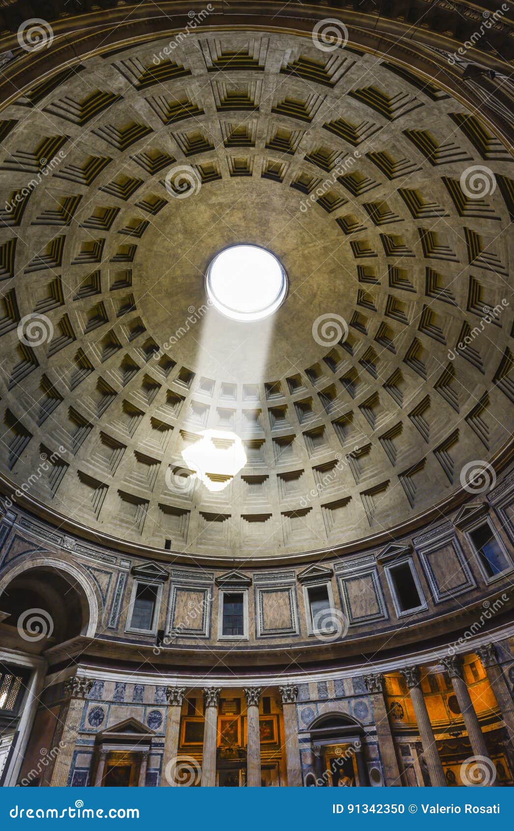 Interior Of The Pantheon In Rome Stock Photo Image Of