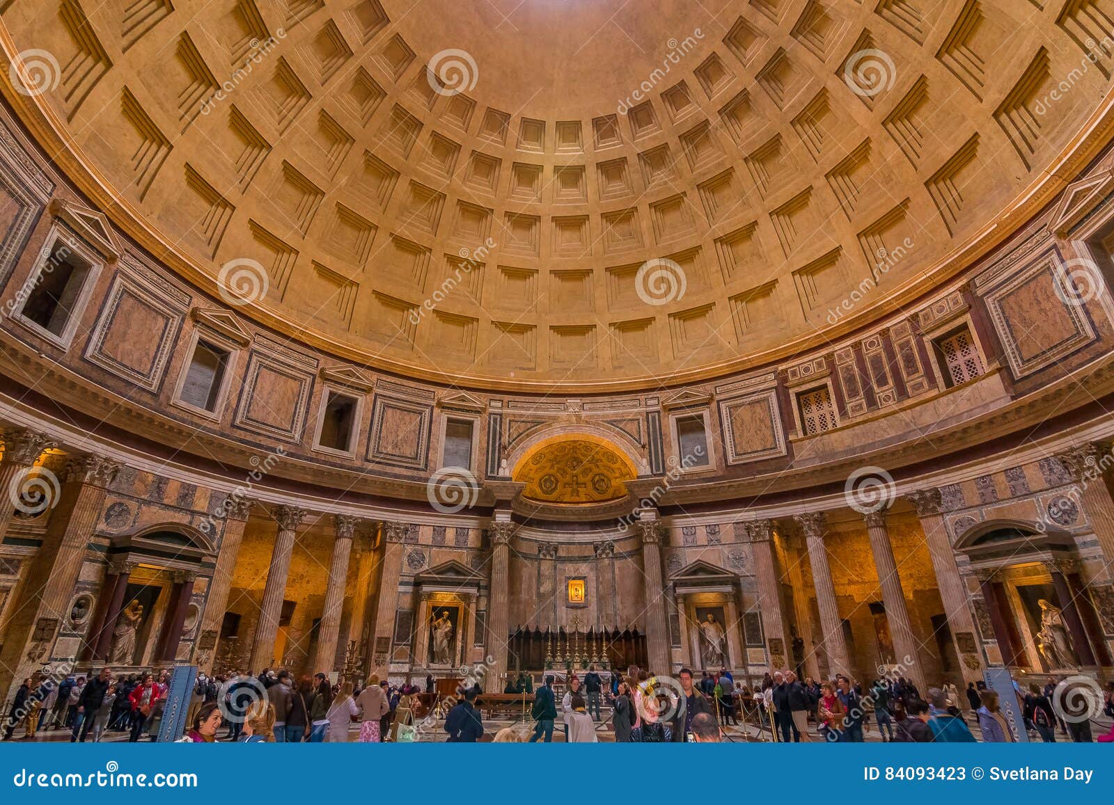 Interior Of The Pantheon In Rome Italy Editorial Stock Photo