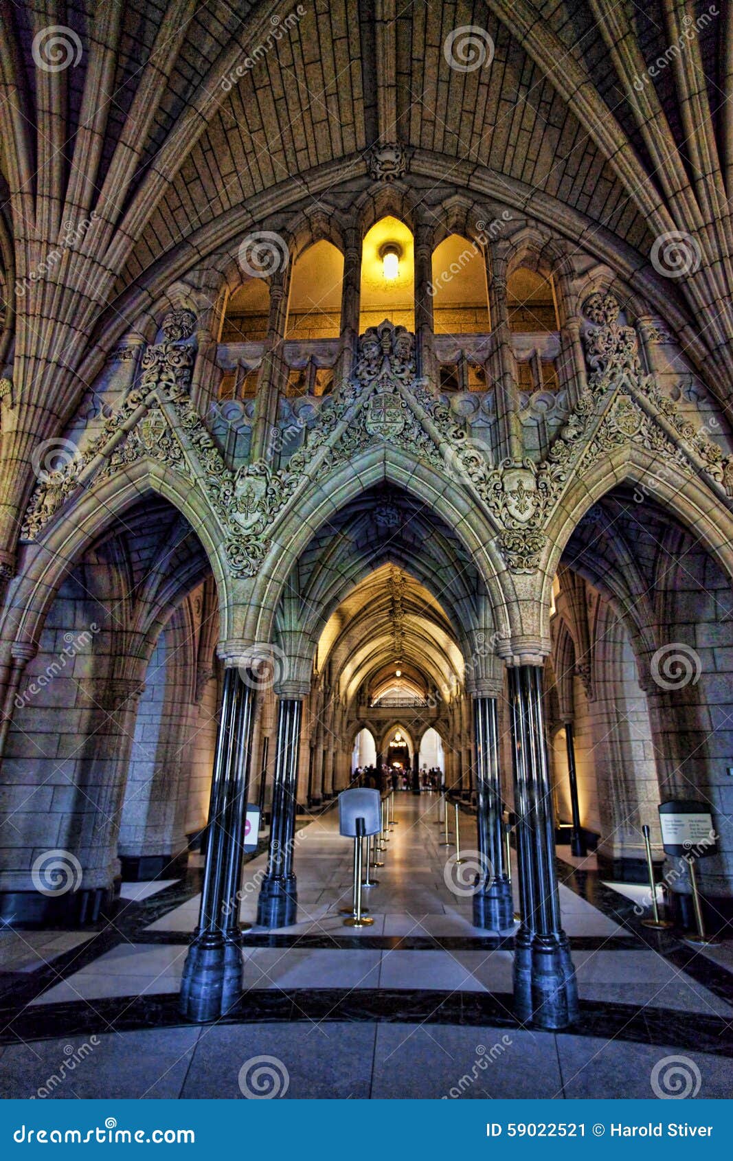 The Interior Of Parliament In Ottawa, Canada Editorial ...