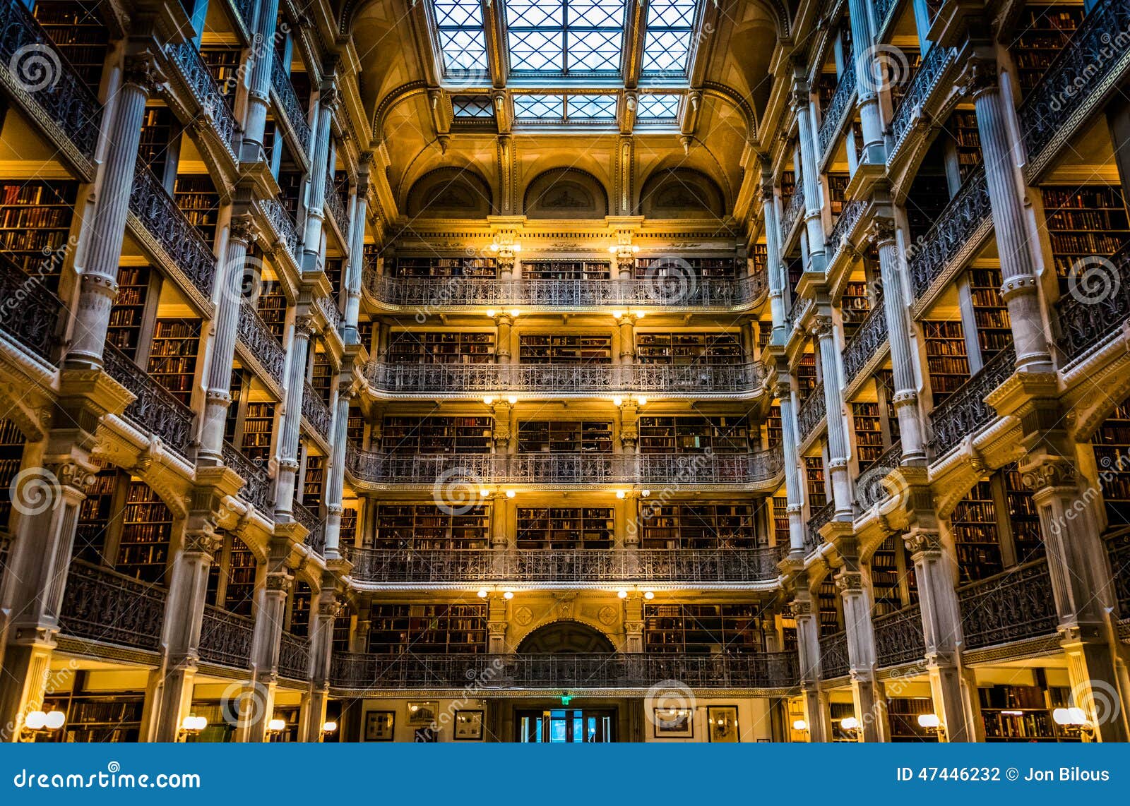 The Interior of the Peabody Library in Mount Vernon, Baltimore