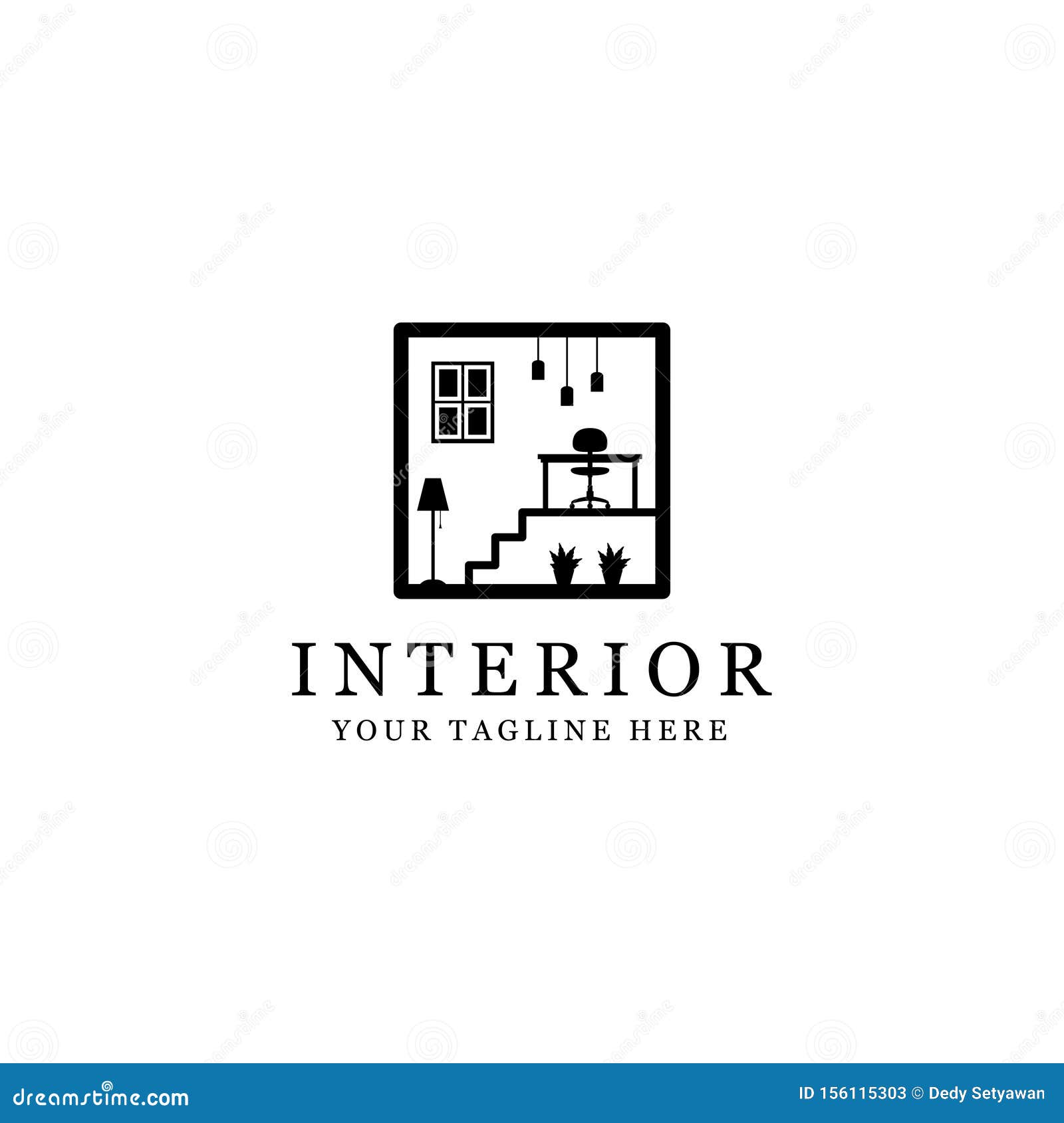 Interior Room Logo Stock Vector Illustration Of Architect