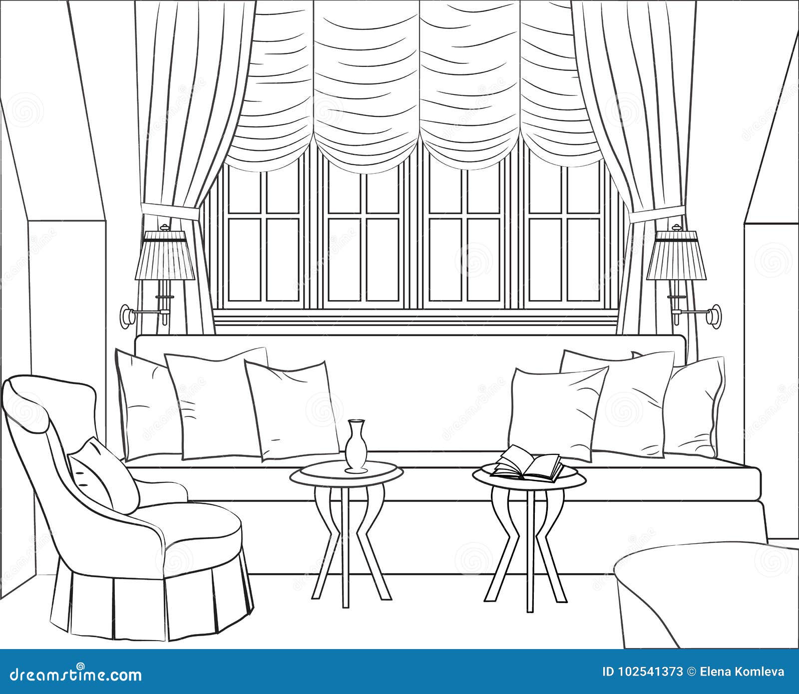  Interior room  stock vector Illustration of elegance 
