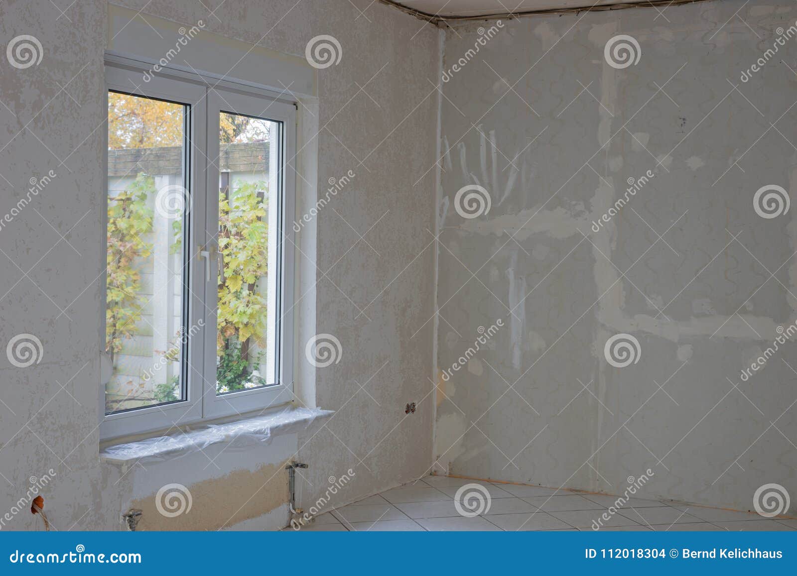 Interior of a Room Under Renovation Stock Photo Image of building