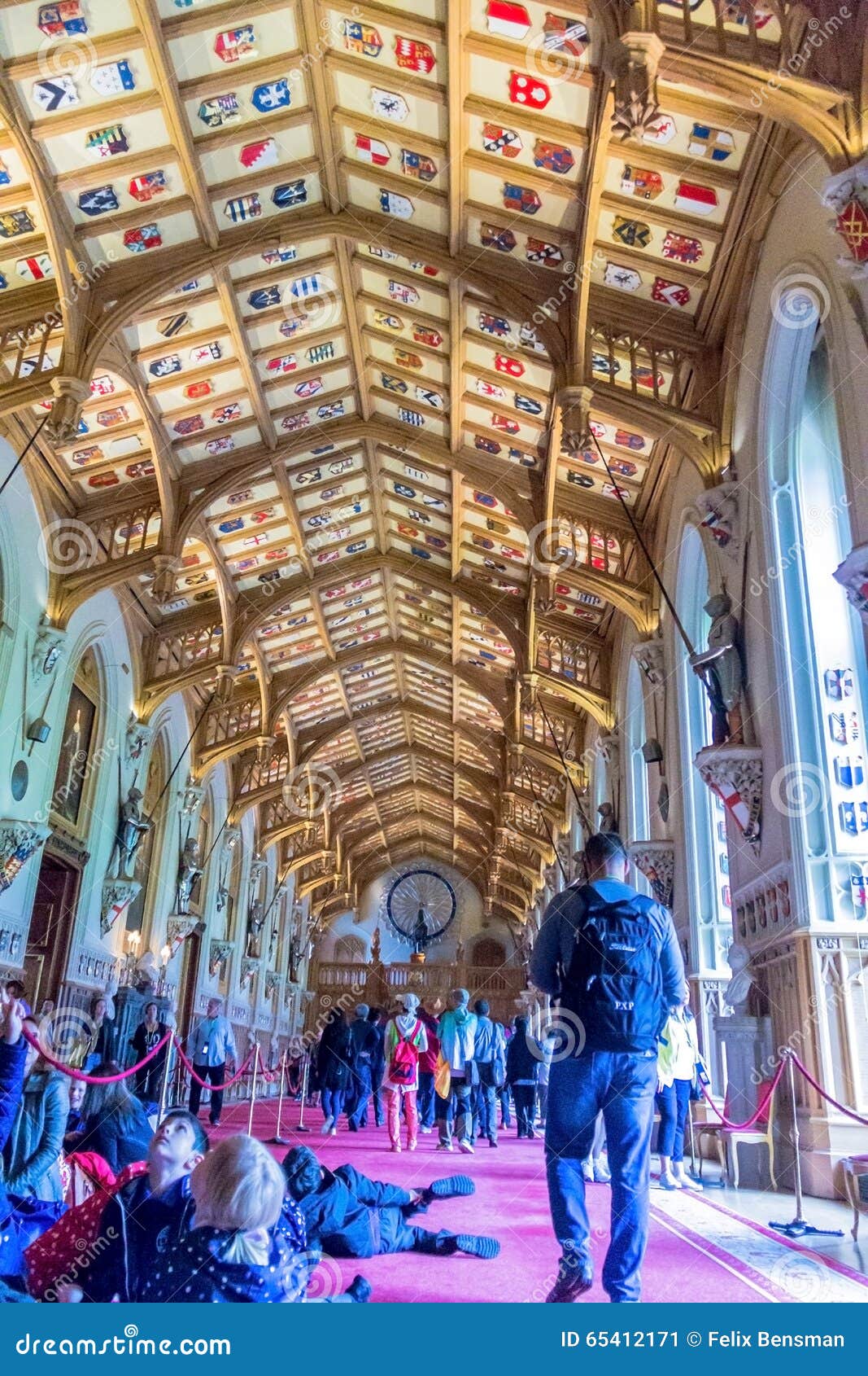 Interior Of Royal Palace In Medieval Windsor Castle Uk