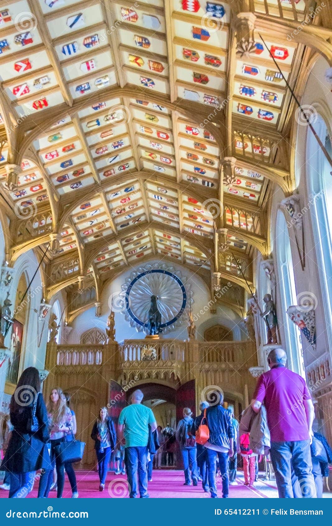 Interior Of Royal Palace In Medieval Windsor Castle Uk