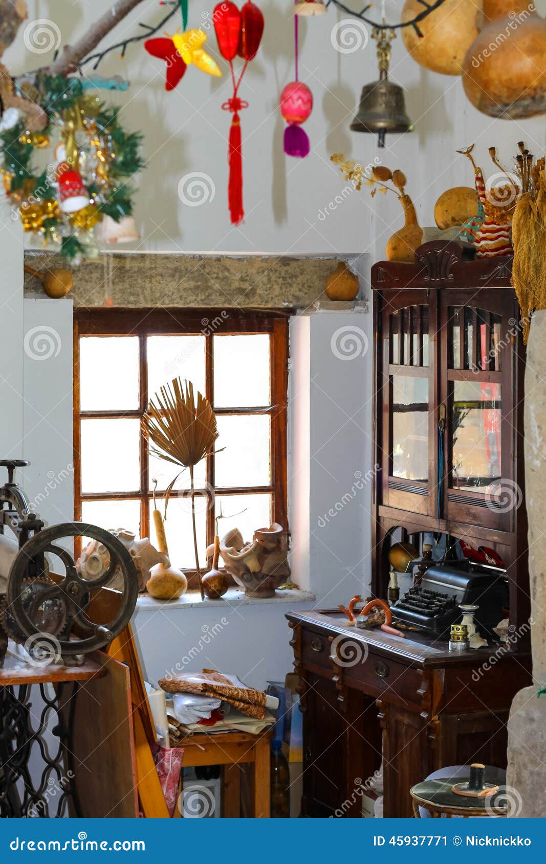 Interior Of Rural Ukrainian Folk Art Workshop Stock Image