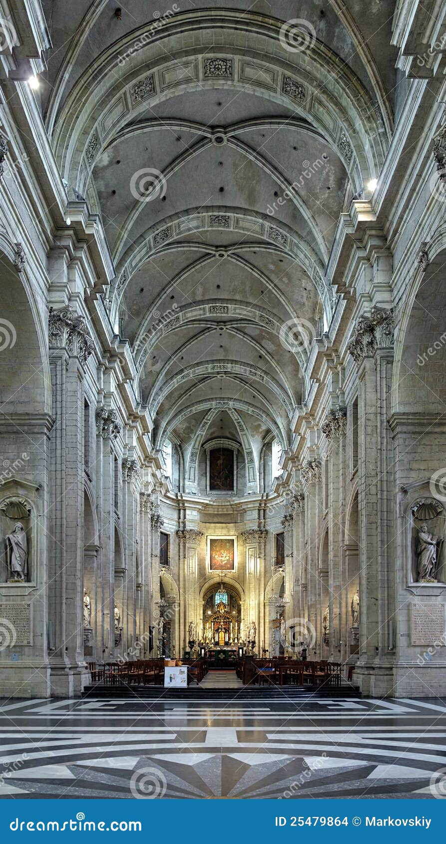 Interior of the Saint Peter S Church in Ghent Stock Photo Image of