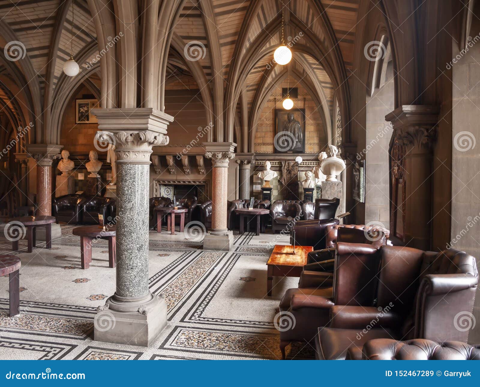 An Interior Shot Of The Sitting Area Of Manchester Town Hall