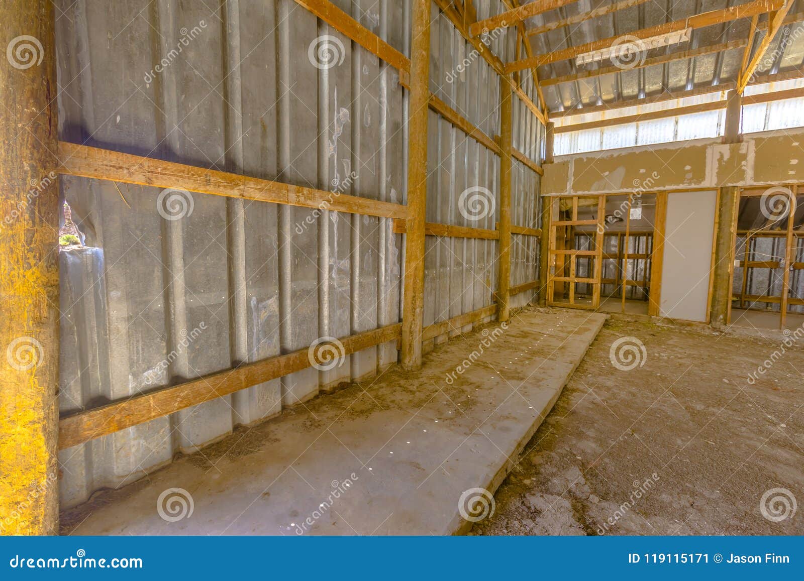 Interior Side Wall Of Barn Stock Image Image Of Barn