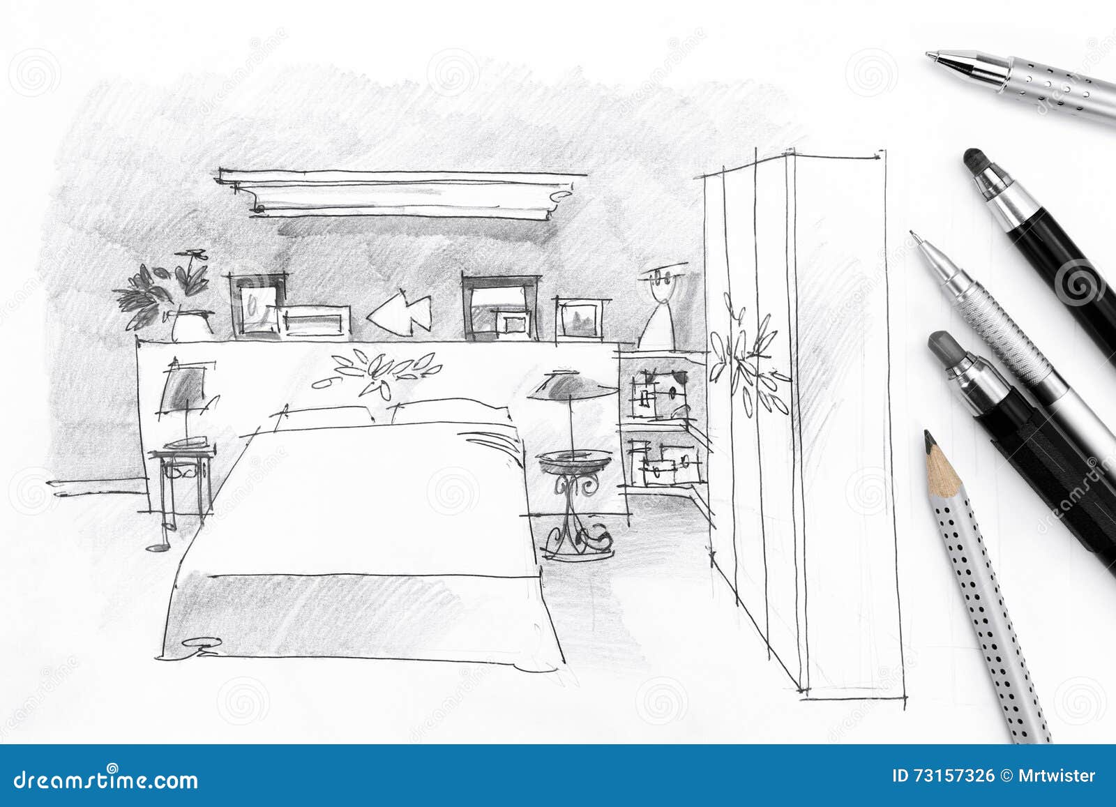 Drawing Of Bedroom - mangaziez