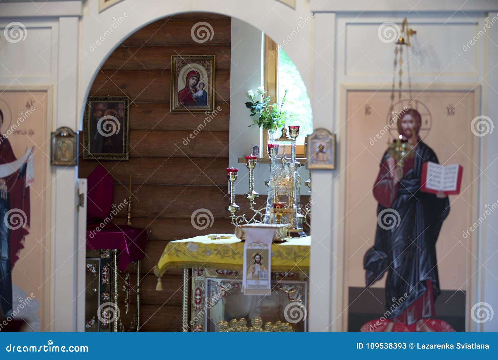 Interior Of A Small Church Editorial Stock Photo Image Of