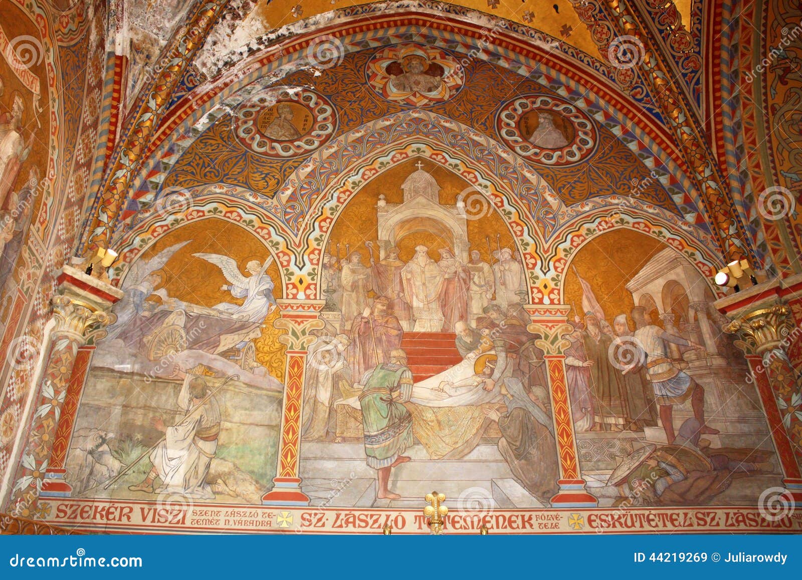 Interior of St. Matthias Church in Budapest Stock Image - Image of