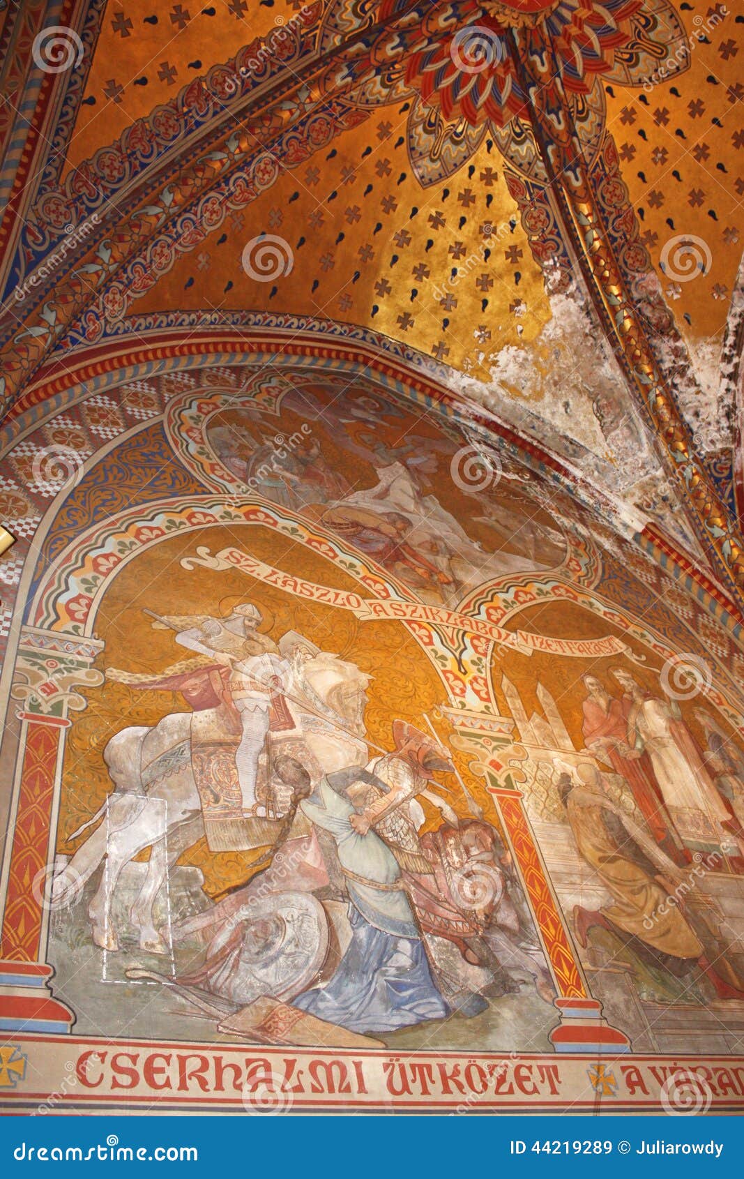 Interior of St. Matthias Church in Budapest Stock Image - Image of