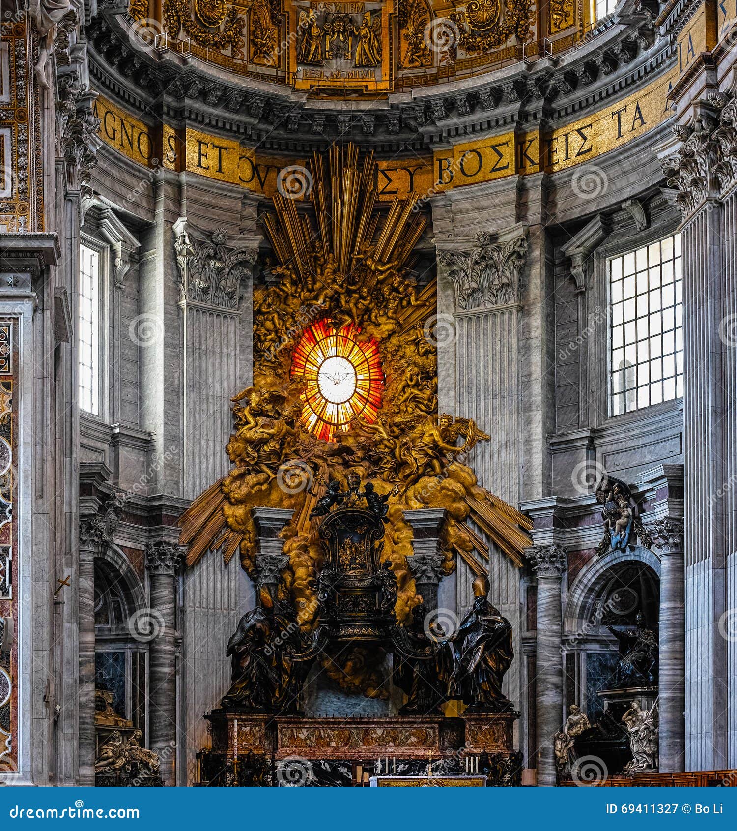 Interior Of St. Peter S Basilica Stock Image - Image of ...