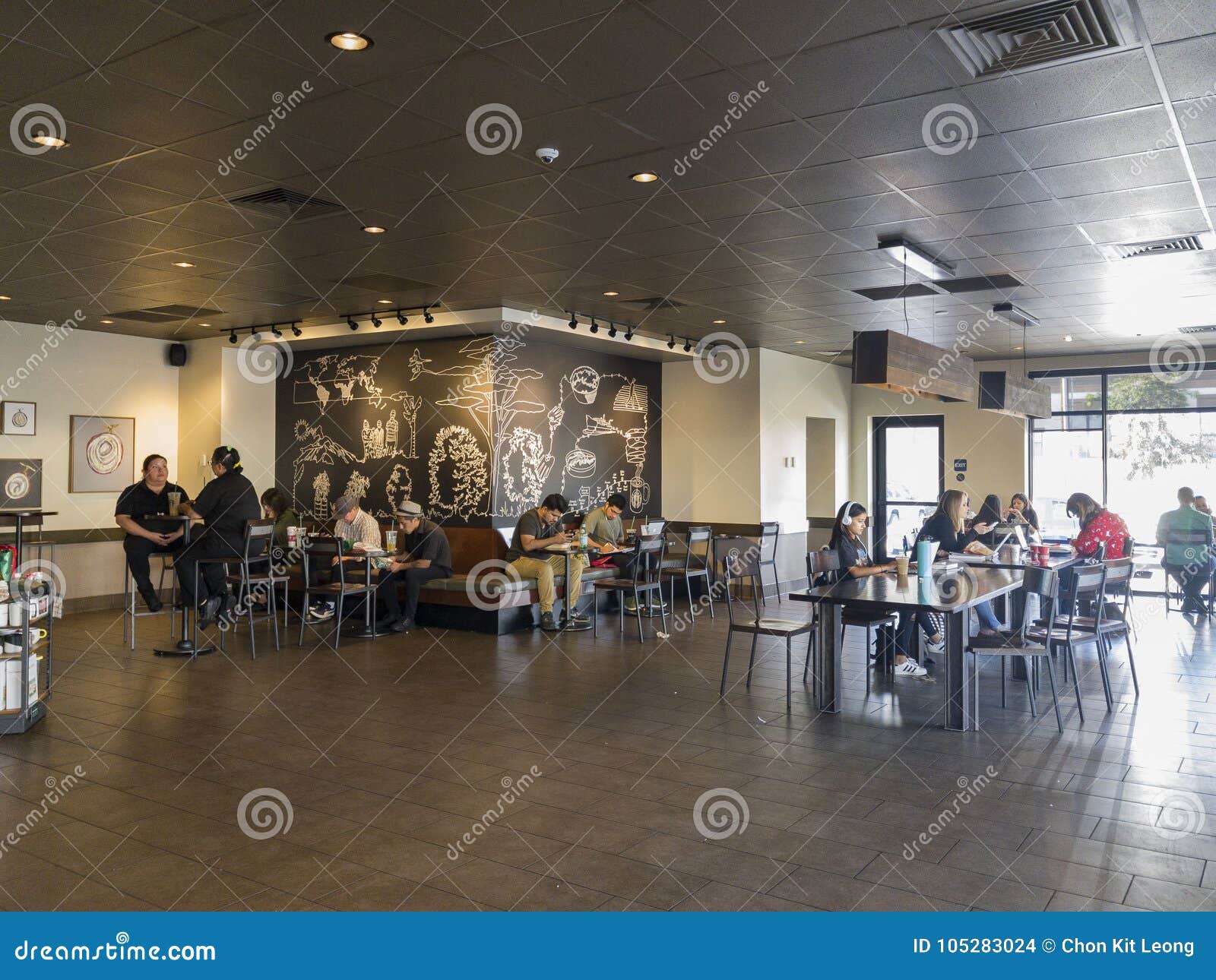  Interior  Of Starbucks  Coffee Editorial Stock Image Image 