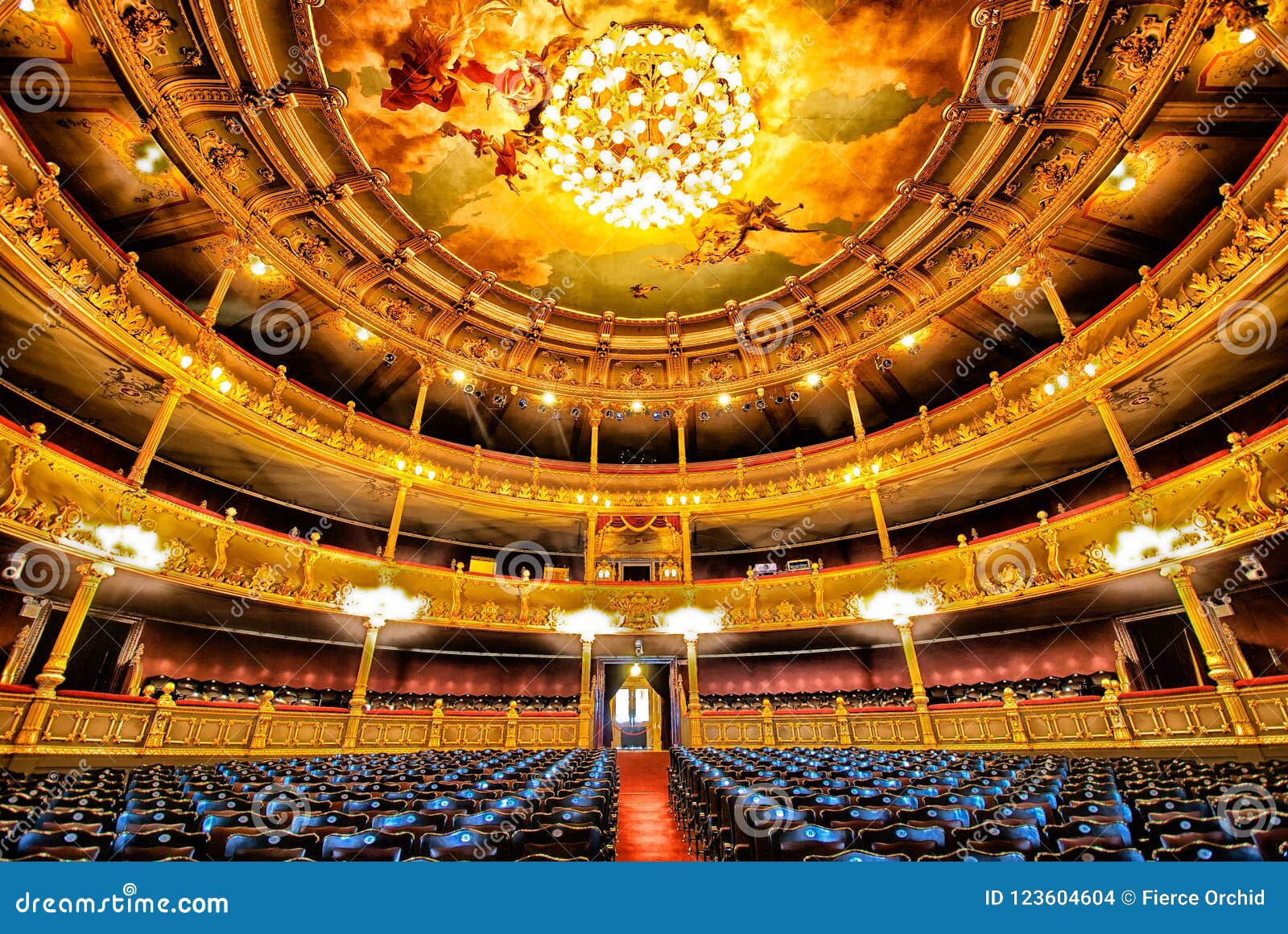 interior of teatro nacional nacional theatre of costa rica in